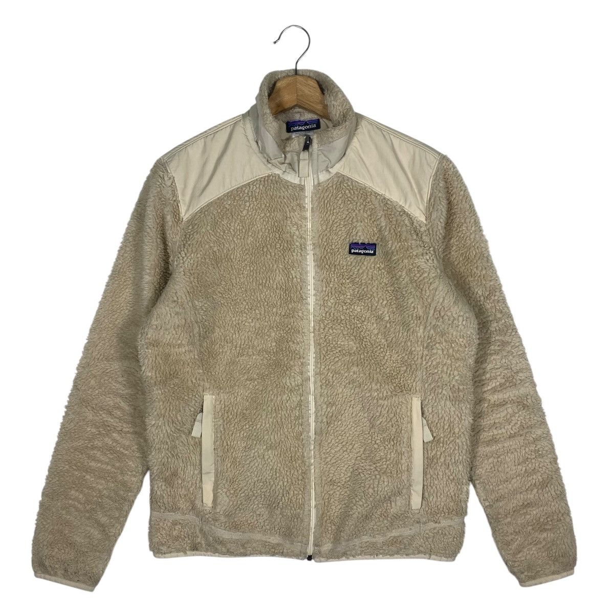 Patagonia Vintage Patagonia Retro-X Jacket Full Zip Natural Beige Size L / US 10 / IT 46 - 1 Thumbnail