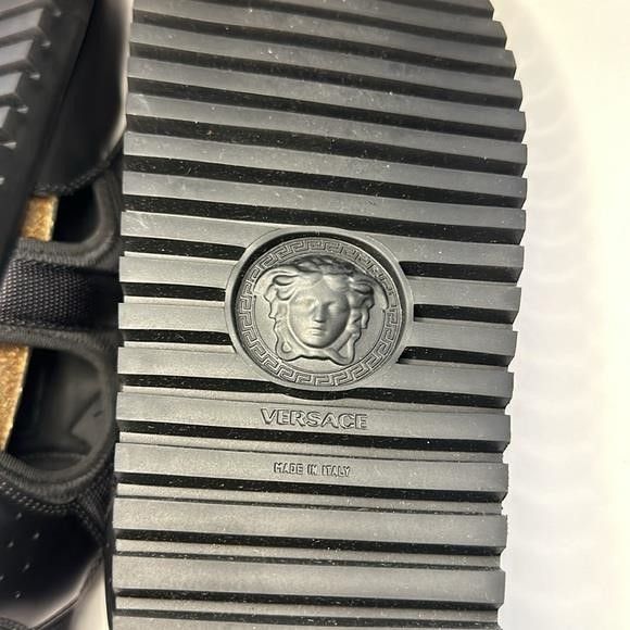 Versace New Authentic Versace logo-debossed caged sandals Size US 8.5 / EU 41-42 - 10 Thumbnail