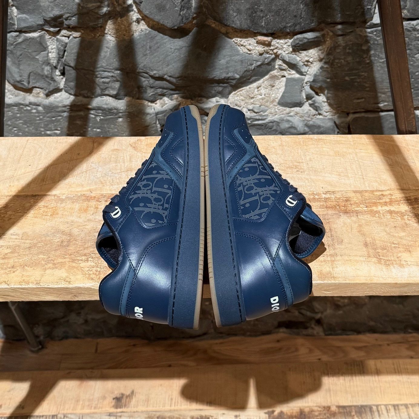 Dior Dior B27 Blue Galaxy Oblique Low-top Sneakers Size US 7 / EU 40 - 10 Thumbnail