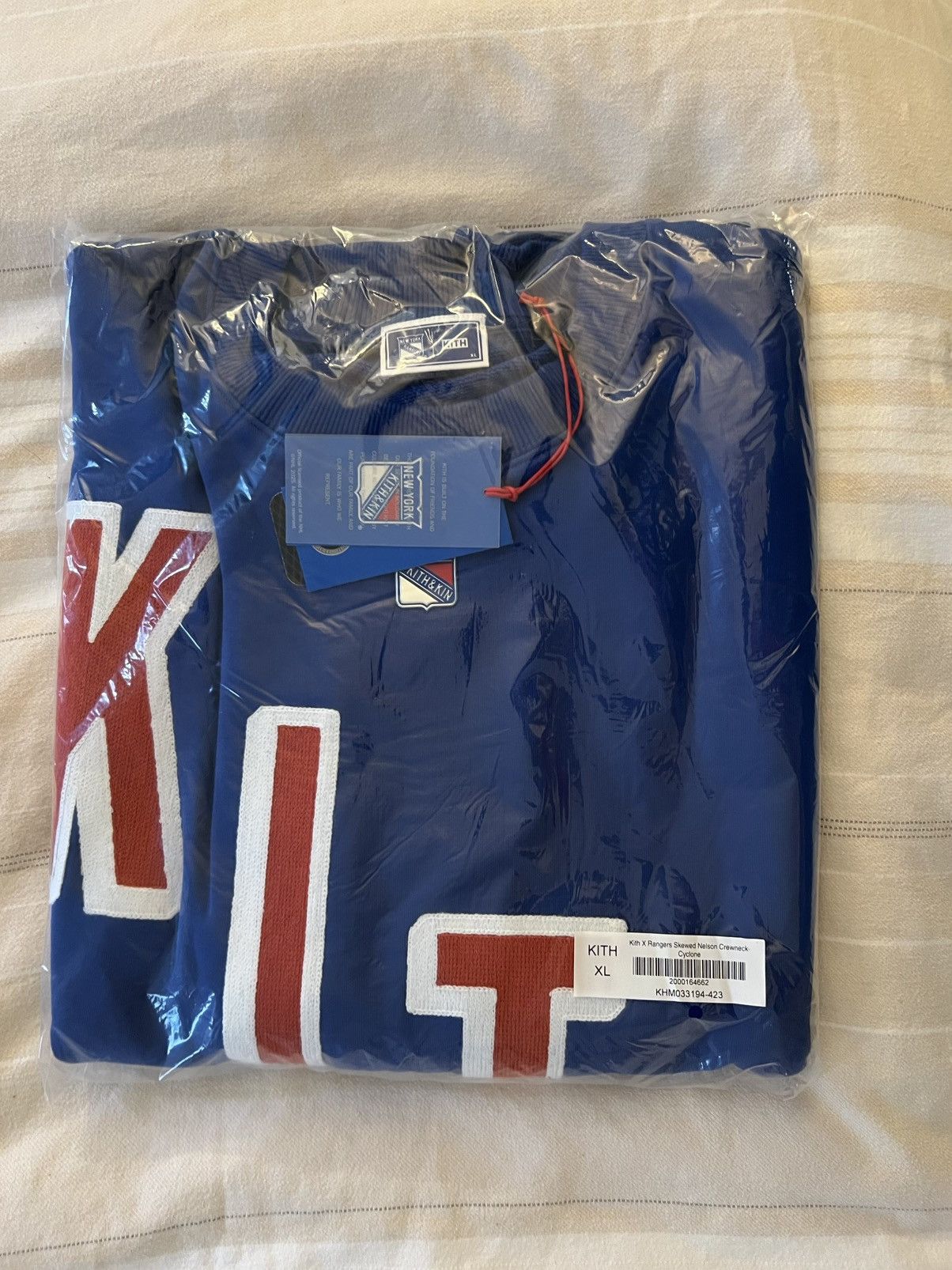 Kith Kith for the New York Rangers Skewed Nelson Crewneck XL Size US XL / EU 56 / 4 - 6 Thumbnail