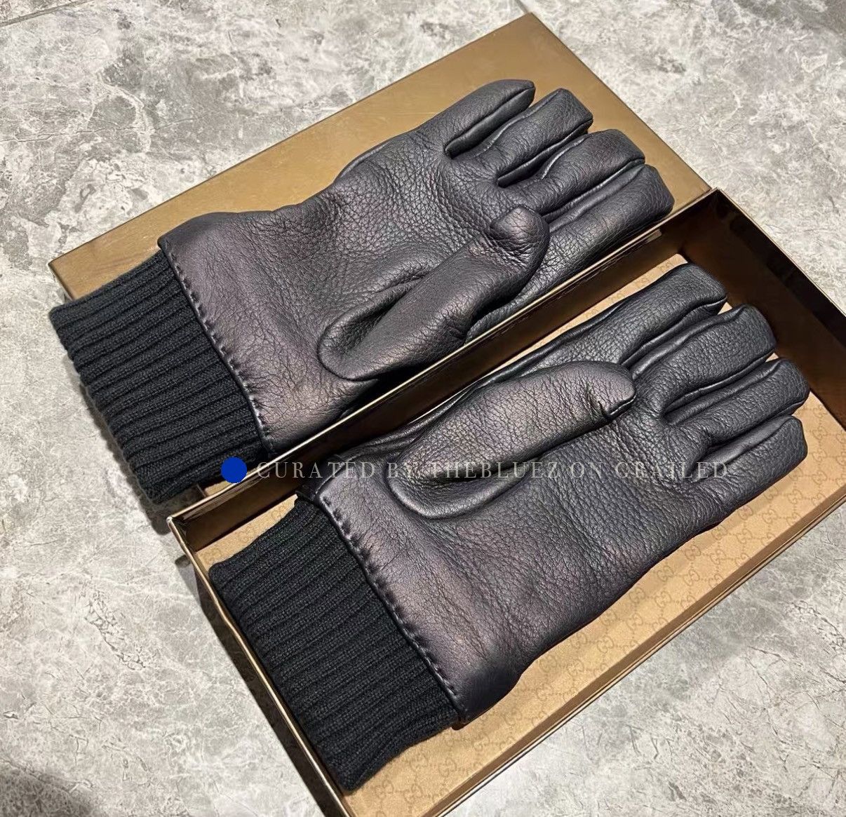 Gucci Suede Cashmere Black Gloves Size ONE SIZE - 1 Thumbnail
