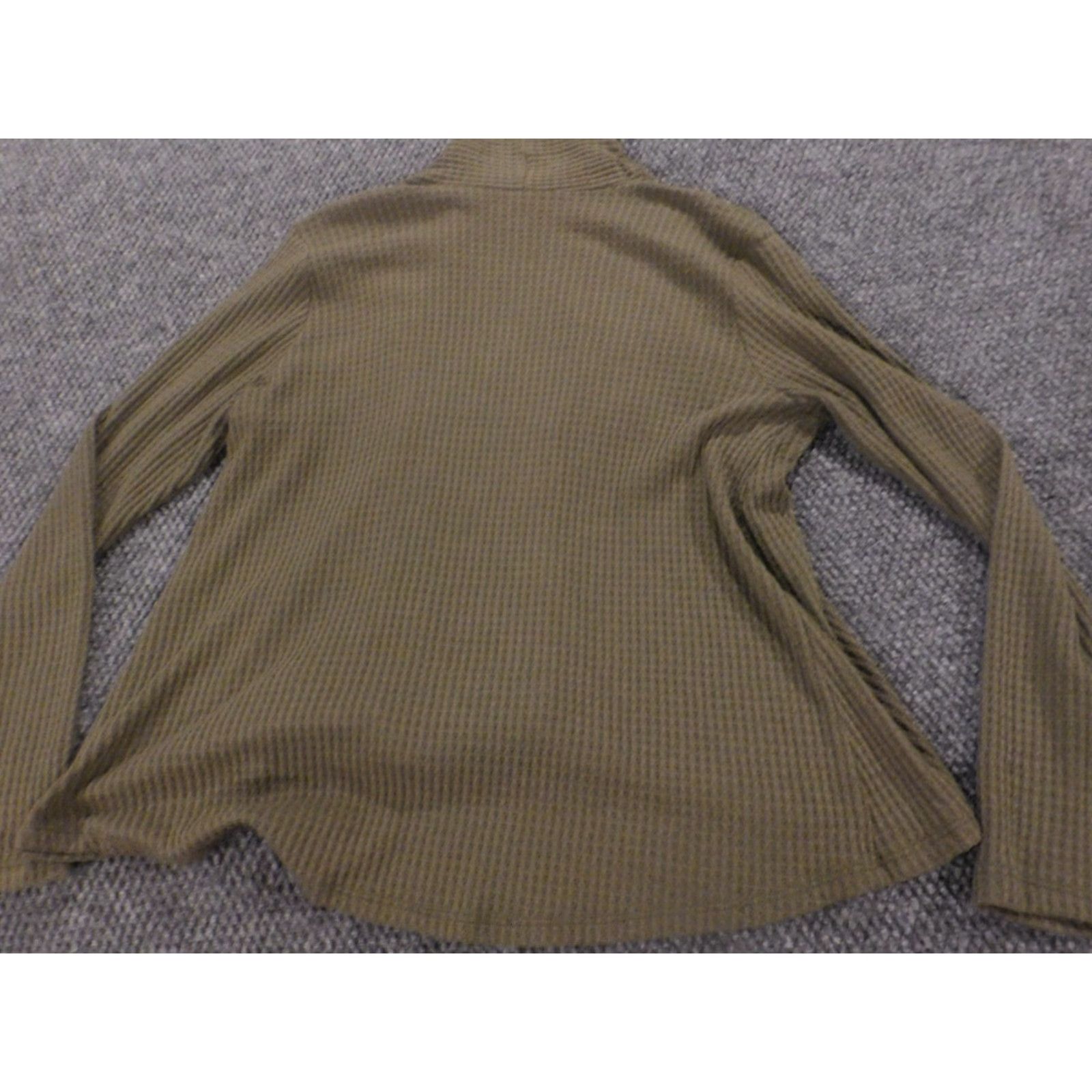 Vintage Paper Crane Cardigan Sweater Long Sleeve V-Neck Green M Womens Stretch Puff Sleeve Bow Button Knitted Cotton Size M / US 6-8 / IT 42-44 - 6 Thumbnail