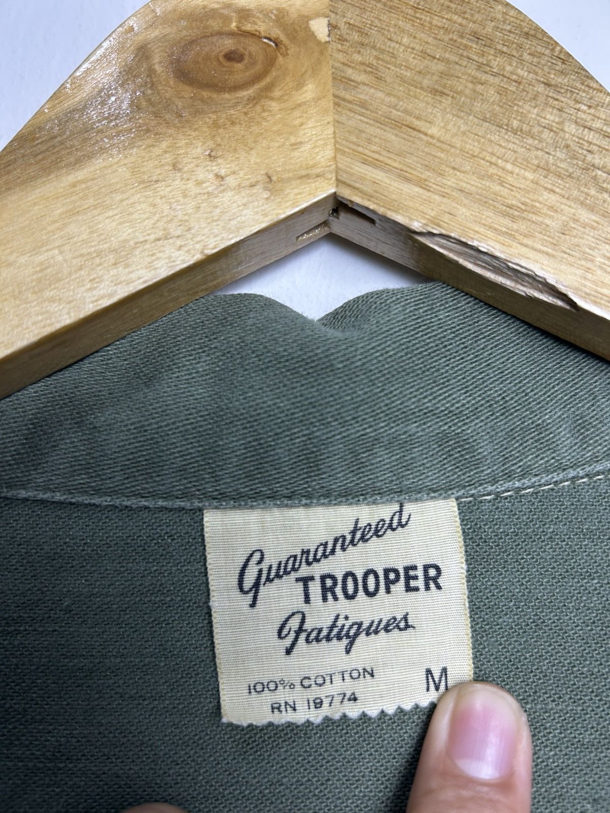 Vintage 🔥VINTAGE 60s US ARMY UTILITY SHIRT Size US L / EU 52-54 / 3 - 7 Thumbnail