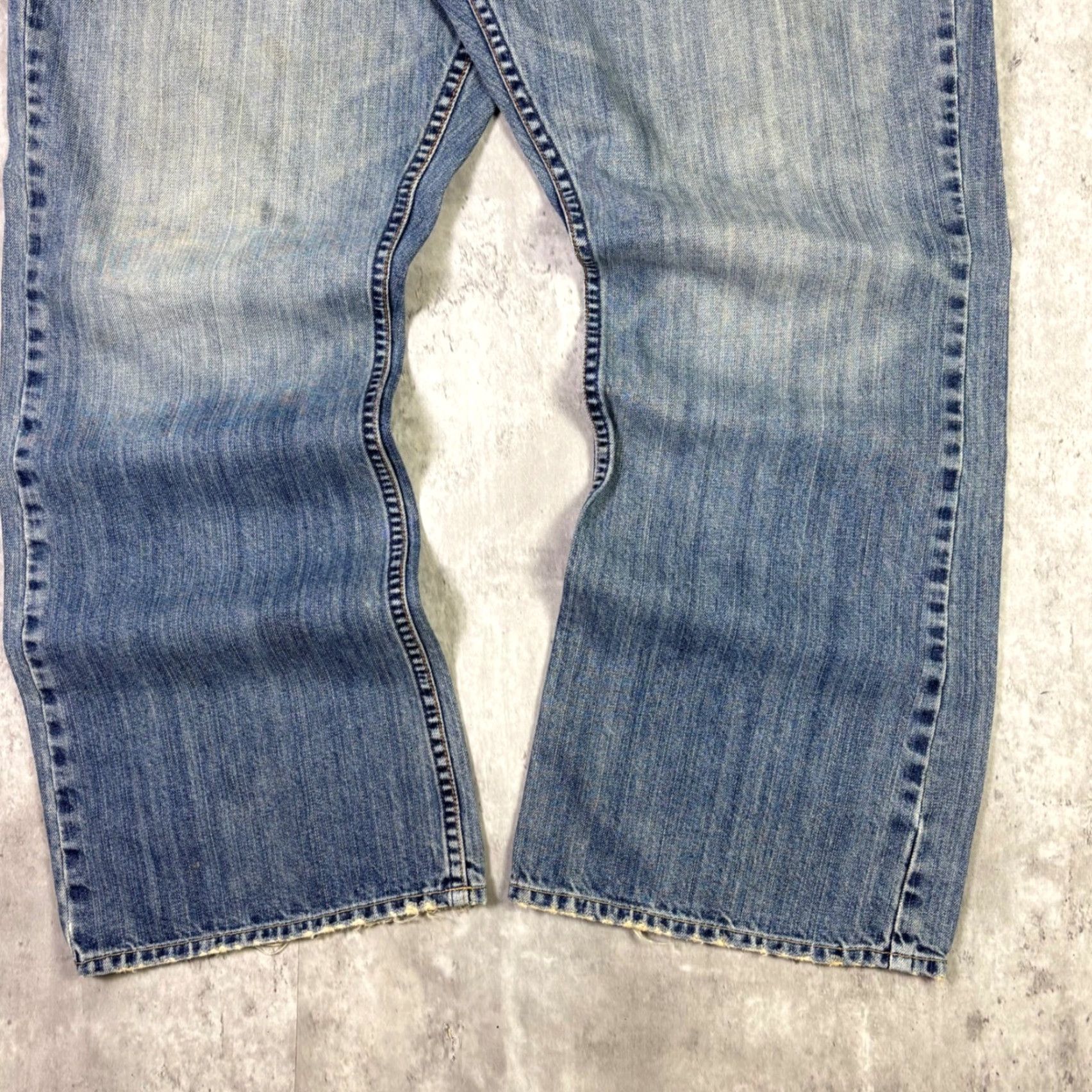 American Eagle Outfitters American Eagle Mens Relaxed Straight Leg Jeans Blue Medium Wash Denim 38x32 Size US 38 / EU 54 - 7 Thumbnail