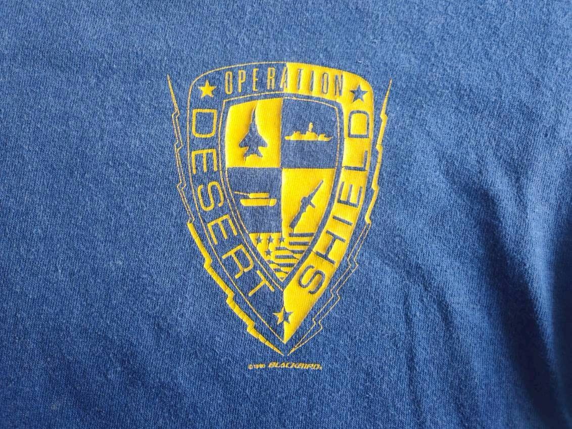 Other 1990 Blackbird Operation Desert Shield T-shirt Navy M 19/27 Size US M / EU 48-50 / 2 - 3 Thumbnail