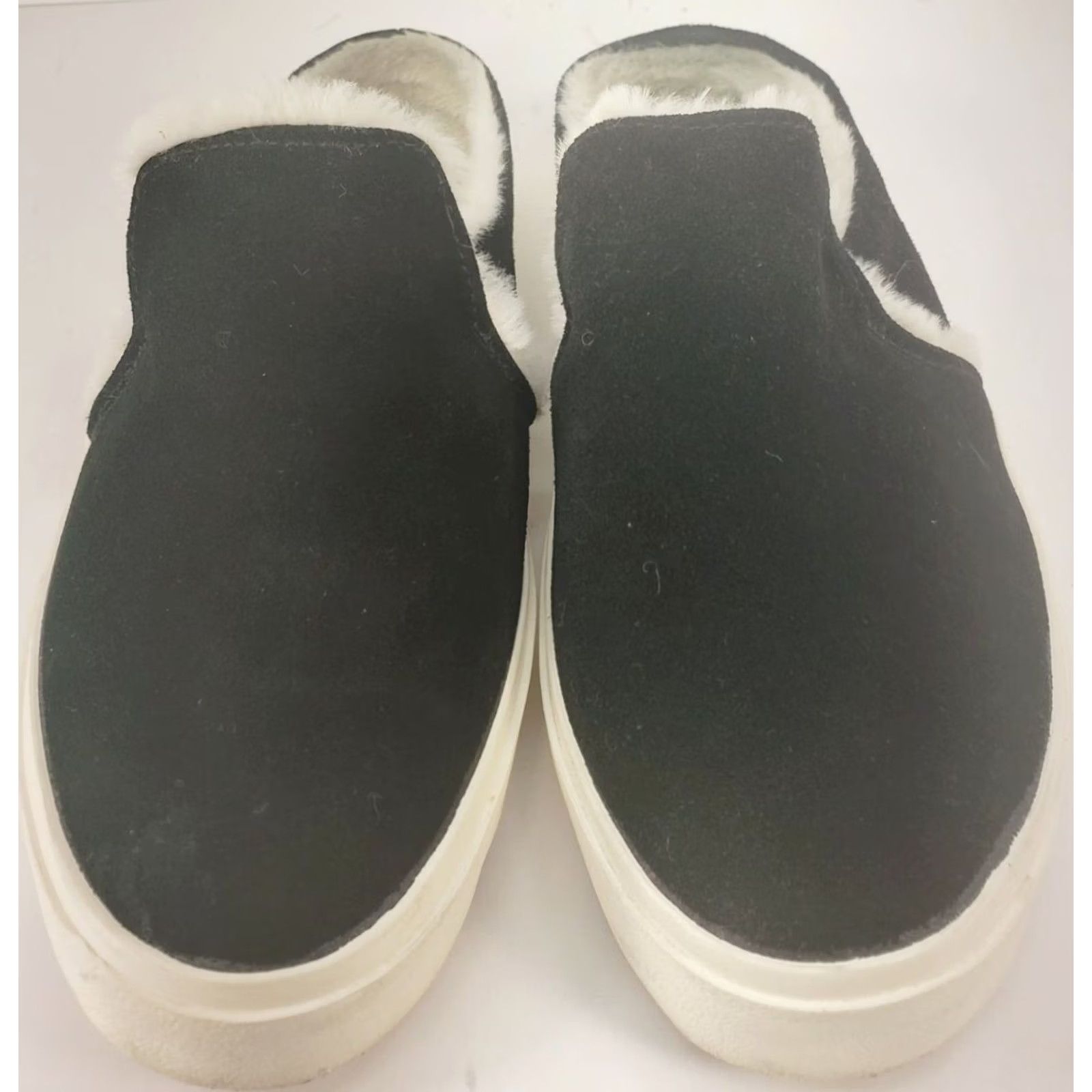 Vintage Staheekum Women’s Genuine Leather Suede Slip On Camp Mule Sneaker Black 10 Shoes Mens No? Size US 10 / IT 40 - 3 Thumbnail