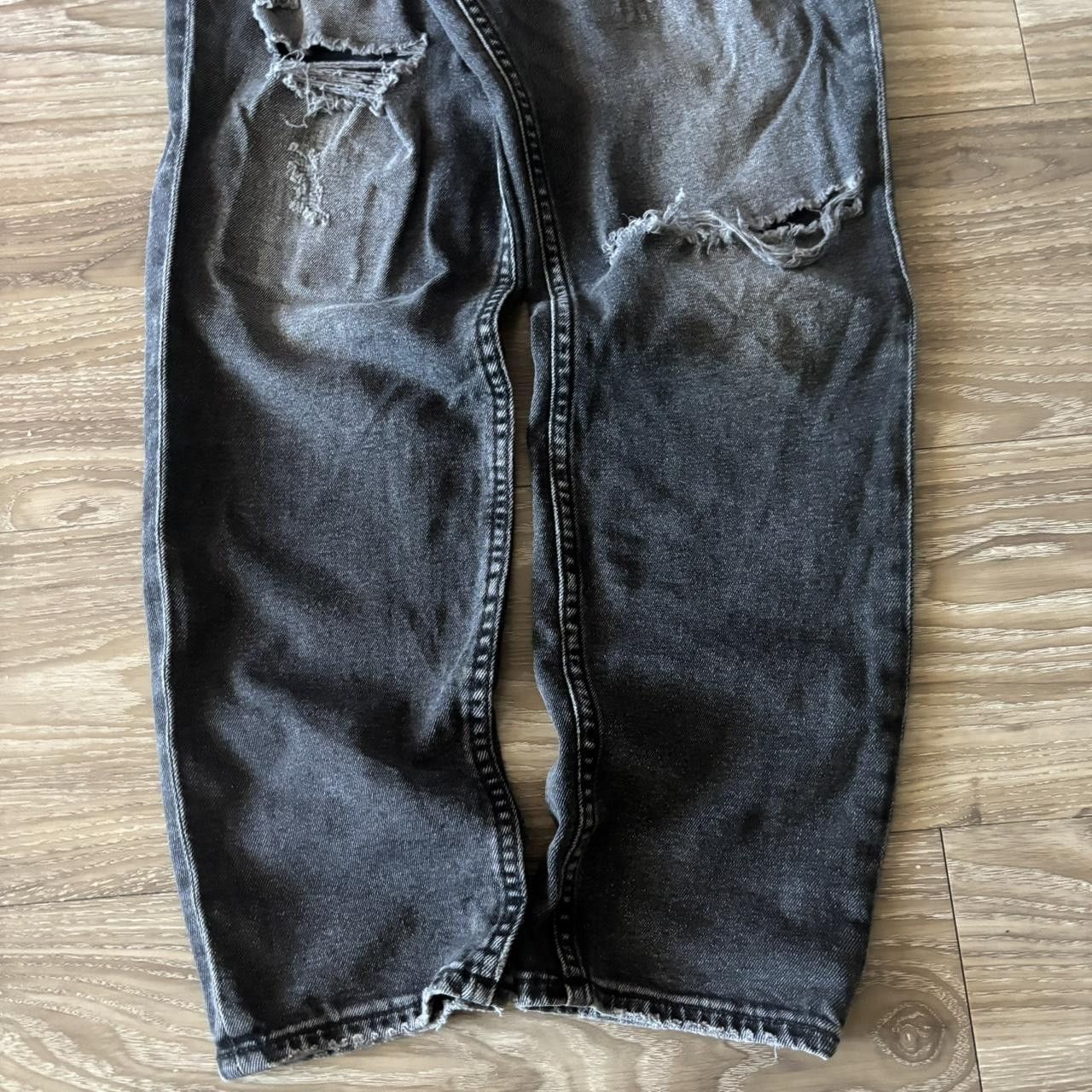 Japanese Brand Crazy Vintage Y2K/2000s Grunge Faded Black Distressed Rockstar Skinny Denim Jeans! 32x27 Size US 32 / EU 48 - 6 Thumbnail