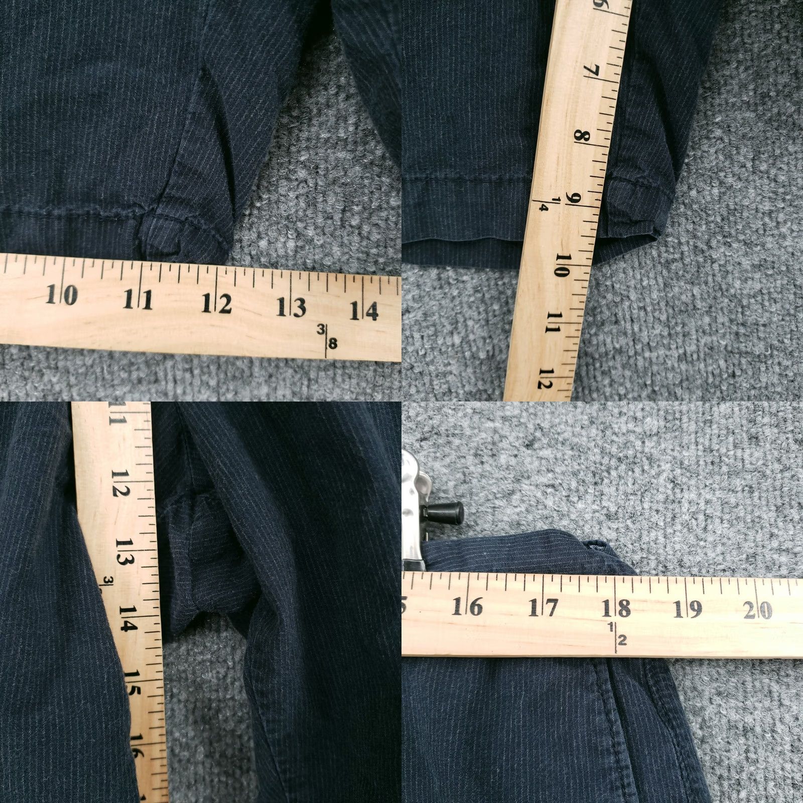 Banana Republic Banana Republic Shorts Mens 38 Blue Bermuda Mid Rise Striped Flat Front Cotton Size US 38 / EU 54 - 8 Thumbnail
