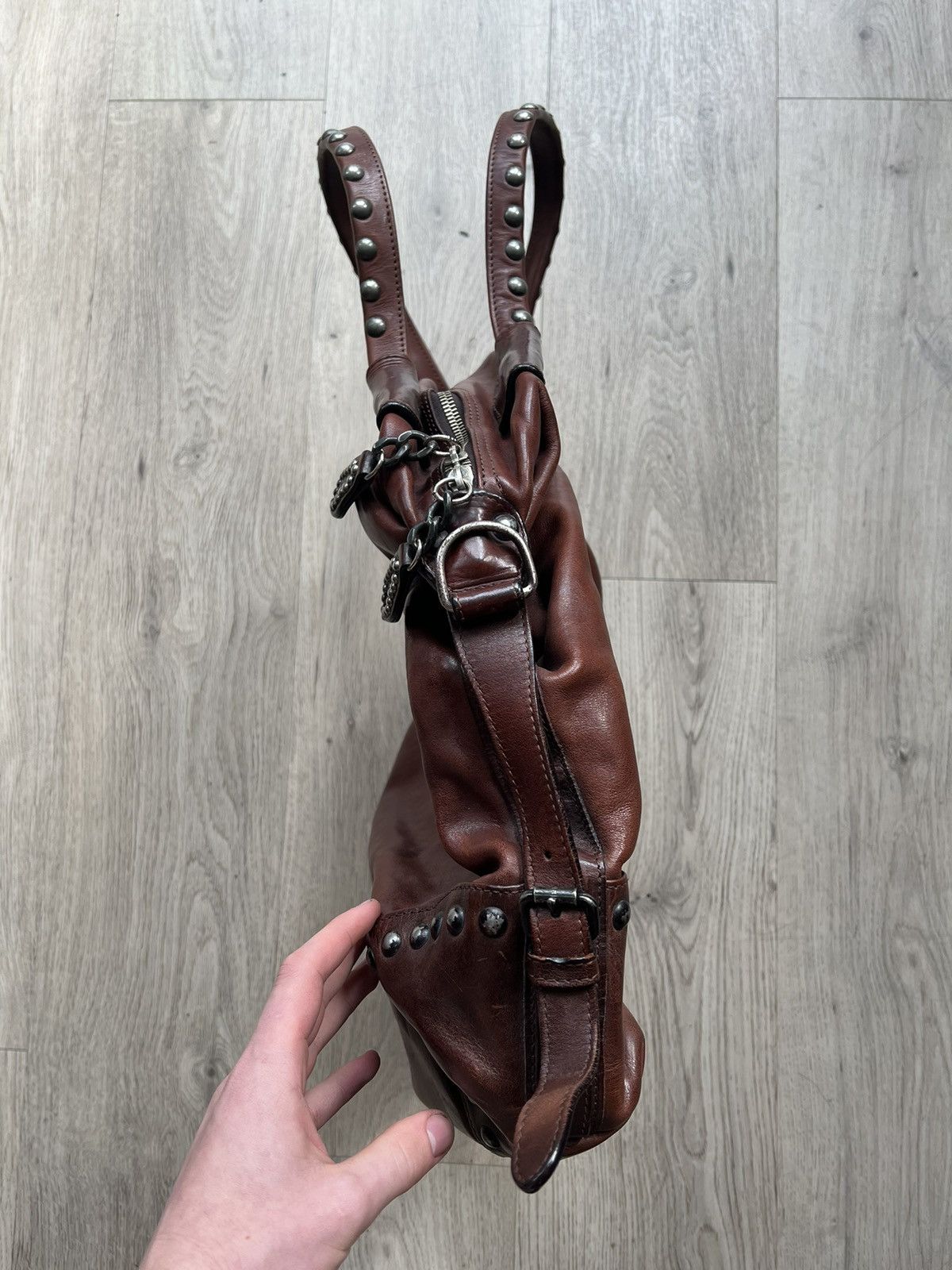 Hollywood trading company leather bag