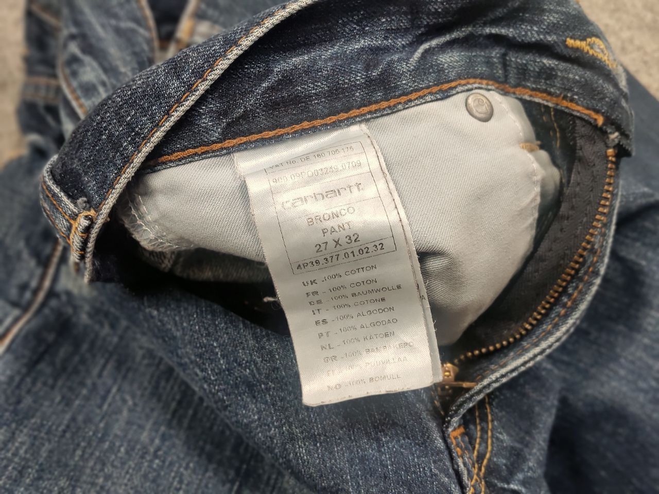 Carhartt Vintage 90's Carhartt Work Pronco Pocket Faded denim Jeans Size US 28 / EU 44 - 13 Thumbnail