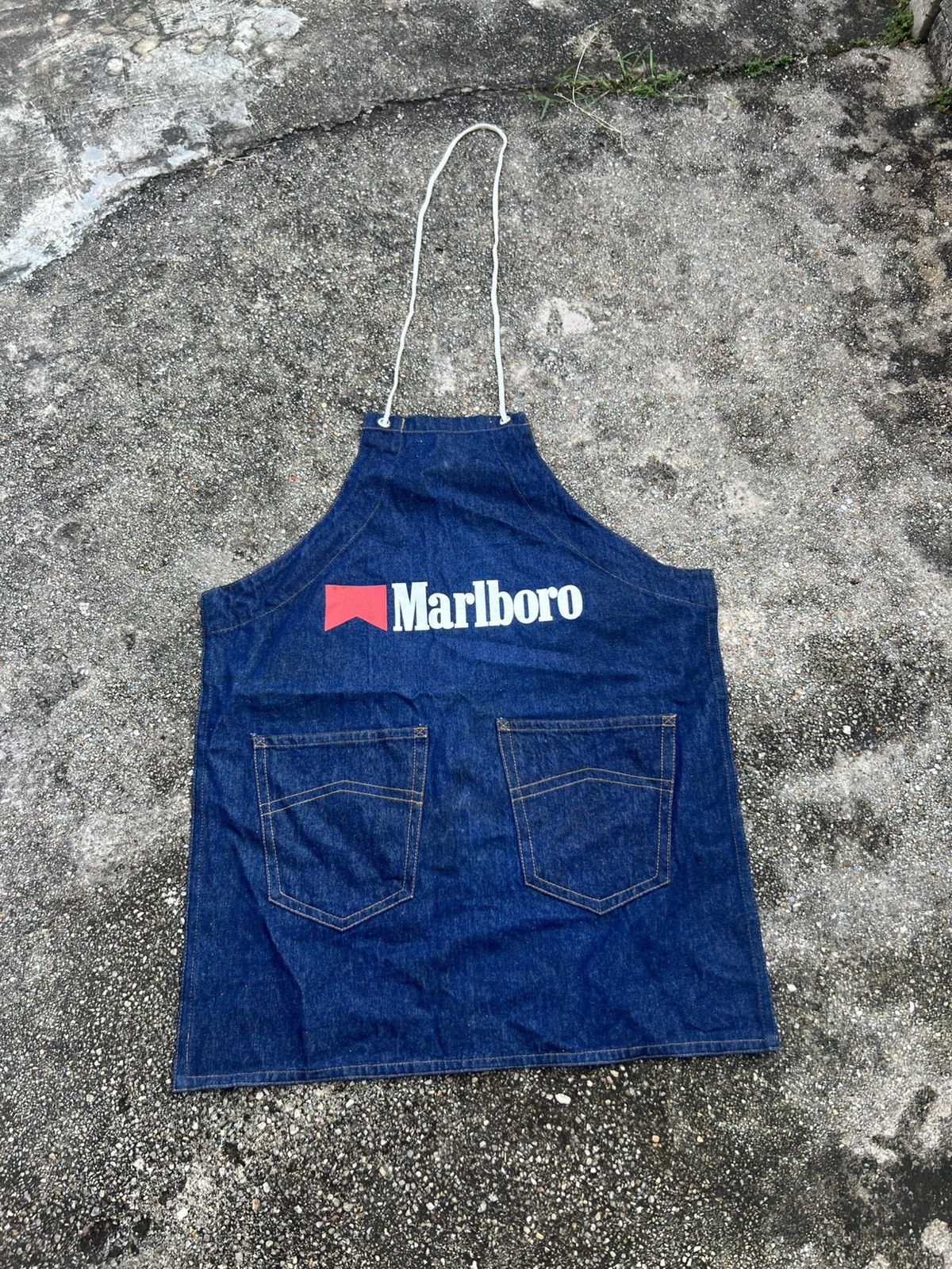 Marlboro Vintage 90’s Malboro Apron Denim Size US M / EU 48-50 / 2 - 1 Thumbnail