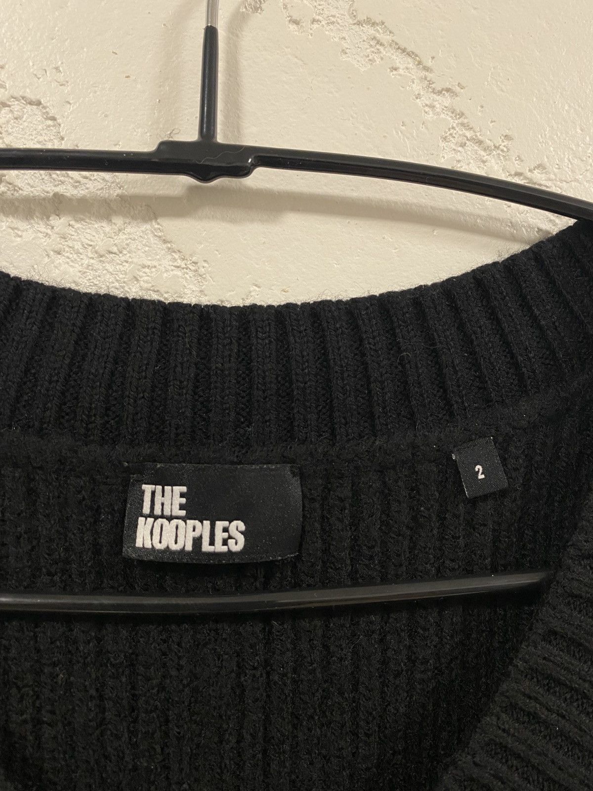 The Kooples The Kooples Wool Blend Black Knitted Vest Size: 2 Size M / US 6-8 / IT 42-44 - 2 Thumbnail