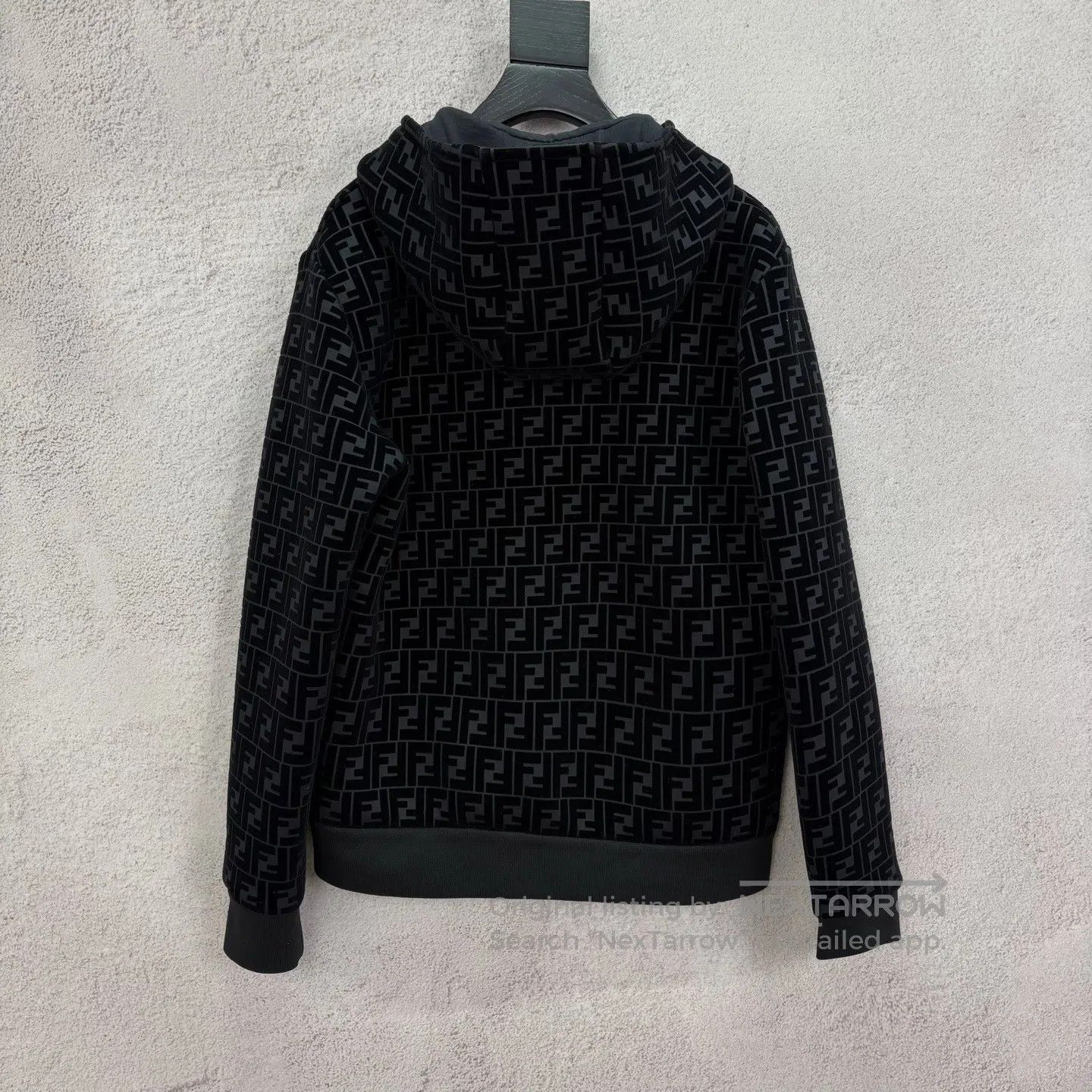 Fendi FENDI size44 Black, fully printed velvet-flocked hooded pil Size US S / EU 44-46 / 1 - 2 Thumbnail
