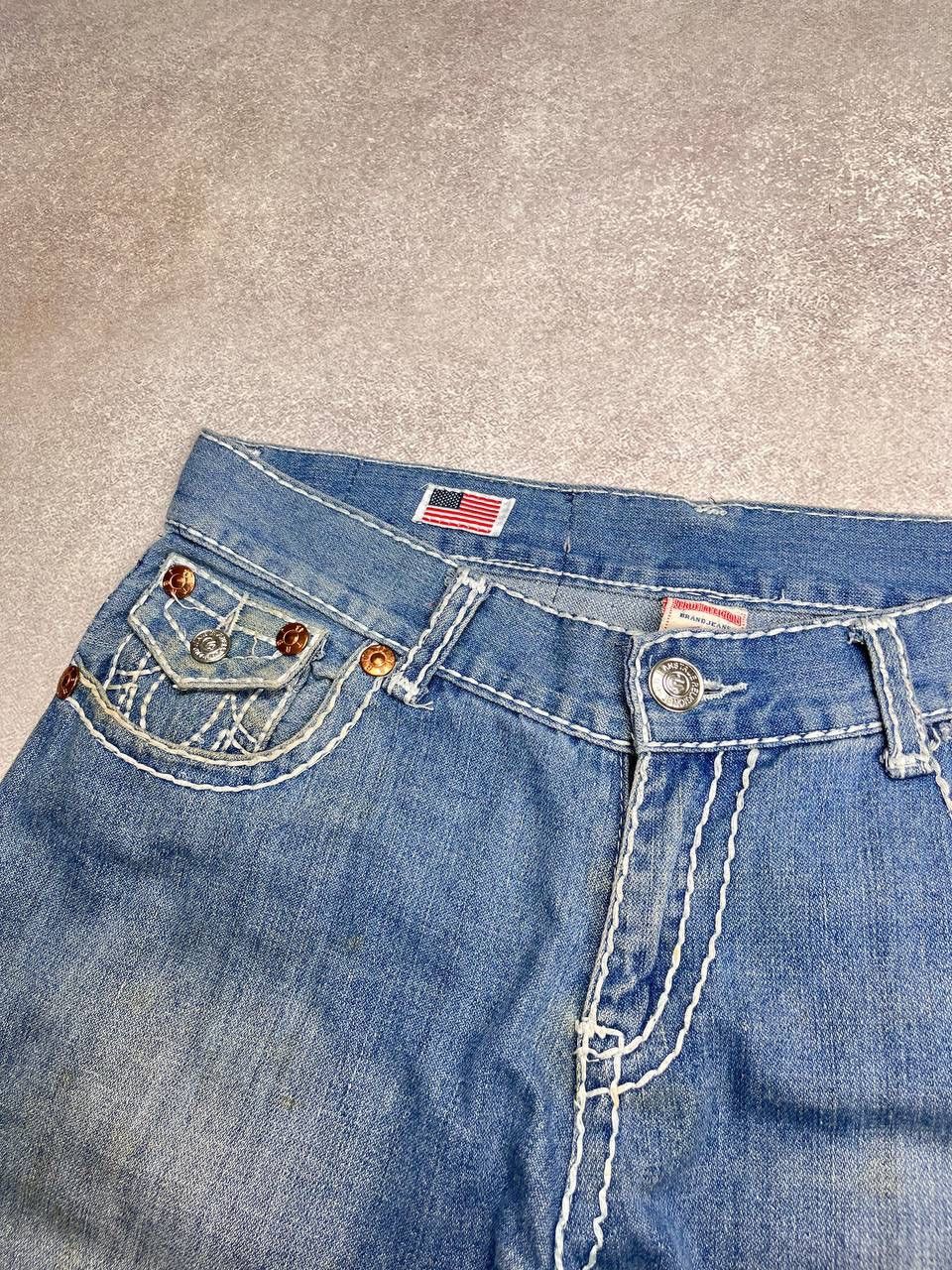 Other QUICK SALE⚡️VINTAGE TRUE RELIGION BAGGY FLARED JEANS Y2K 34 Size US 34 / EU 50 - 6 Thumbnail