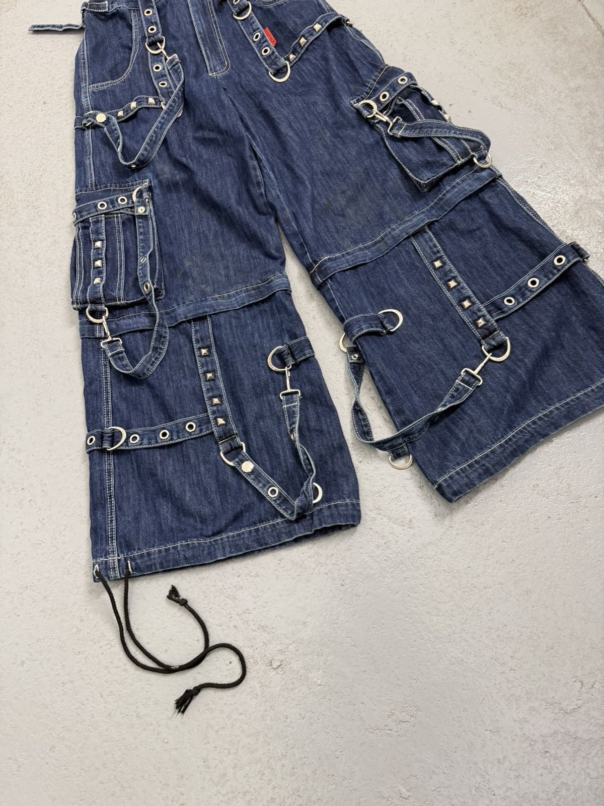 Tripp NYC Tripp Nyc Multi-laces Rivets Wide Transformed Pants Size US 32 / EU 48 - 2 Thumbnail