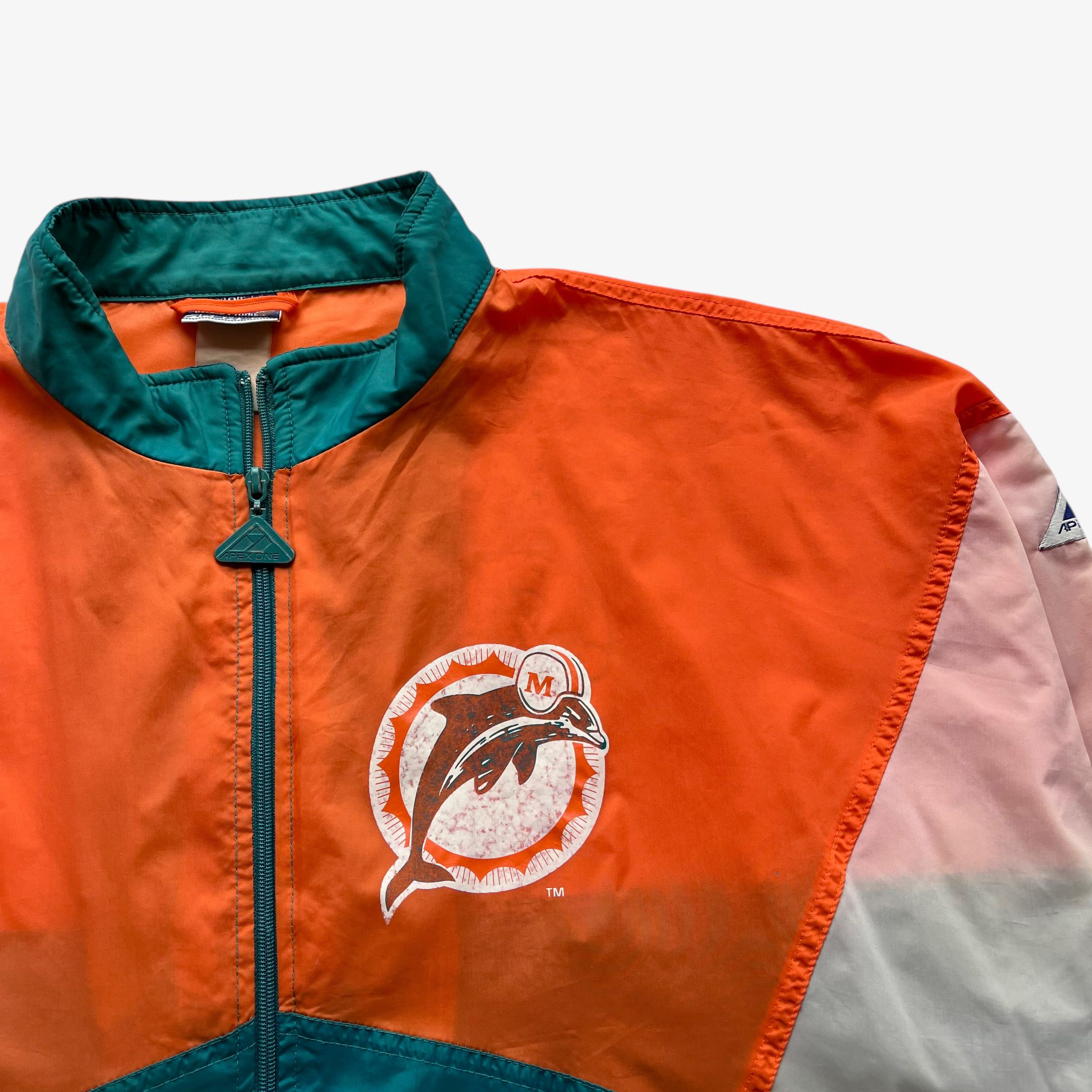 Apex One Vintage 90s Men's Apex One NFL Miami Dolphins Jacket Size US L / EU 52-54 / 3 - 5 Thumbnail