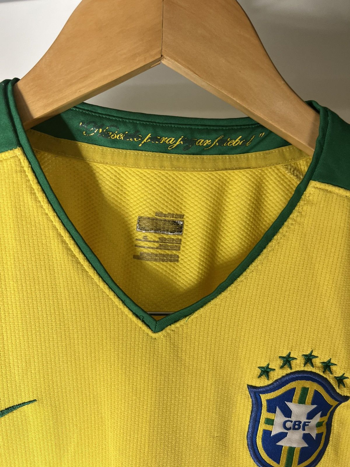 Nike VINTAGE NIKE BRAZIL RETRO SOCCER JERSEY BLOKECORE Y2K 90s Size US S / EU 44-46 / 1 - 9 Thumbnail