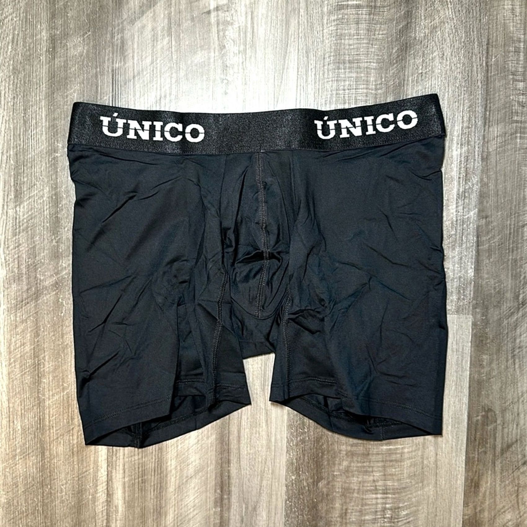 Vintage Unico Boxer Brief - M Medium Underwear Men Black NWT UF1271 Size 40R - 2 Thumbnail