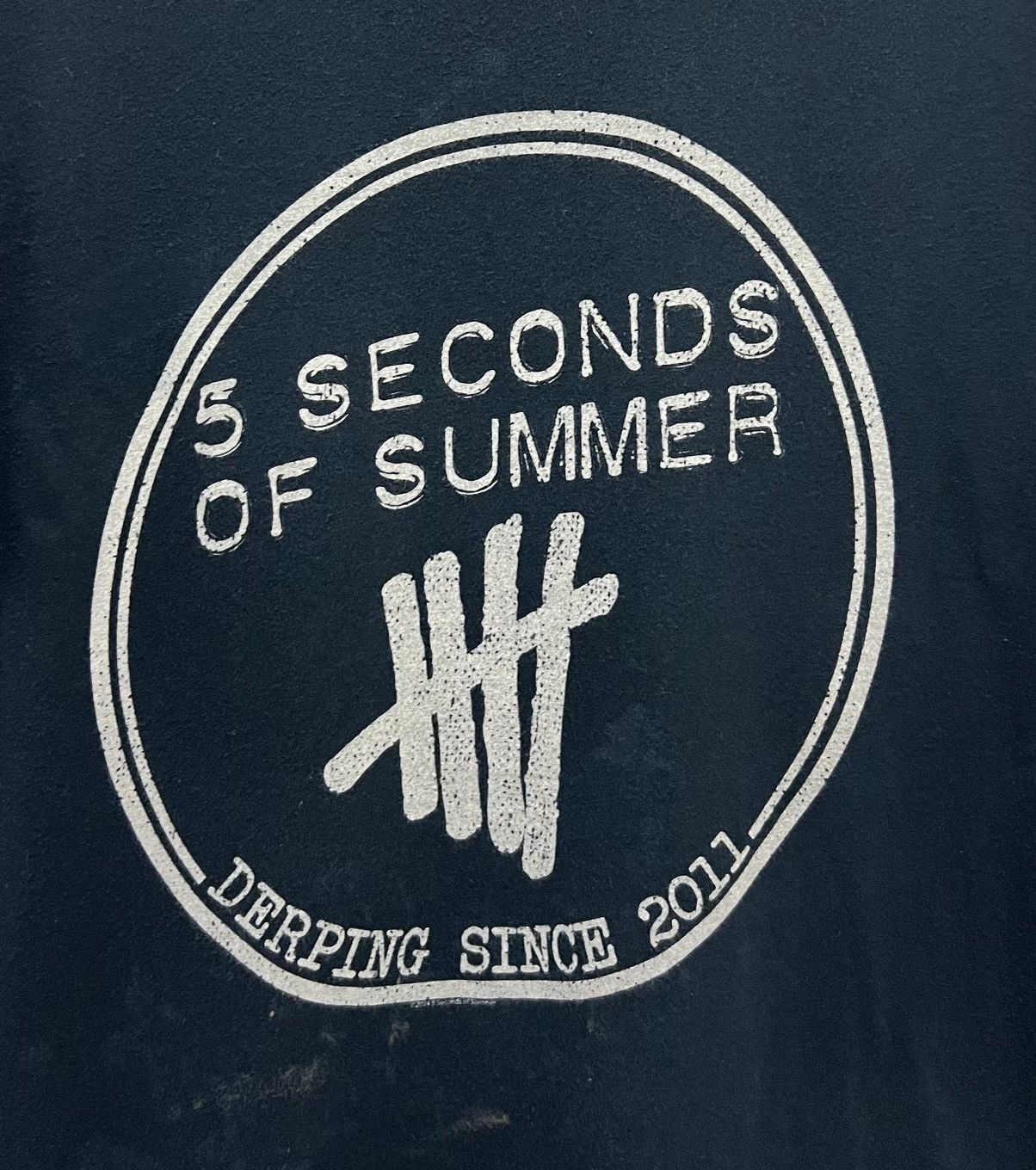Band Tees × Vintage VINTAGE 5 SECONDS OF SUMMER DERPING SINCE 2011 SHIRT Size US M / EU 48-50 / 2 - 3 Thumbnail