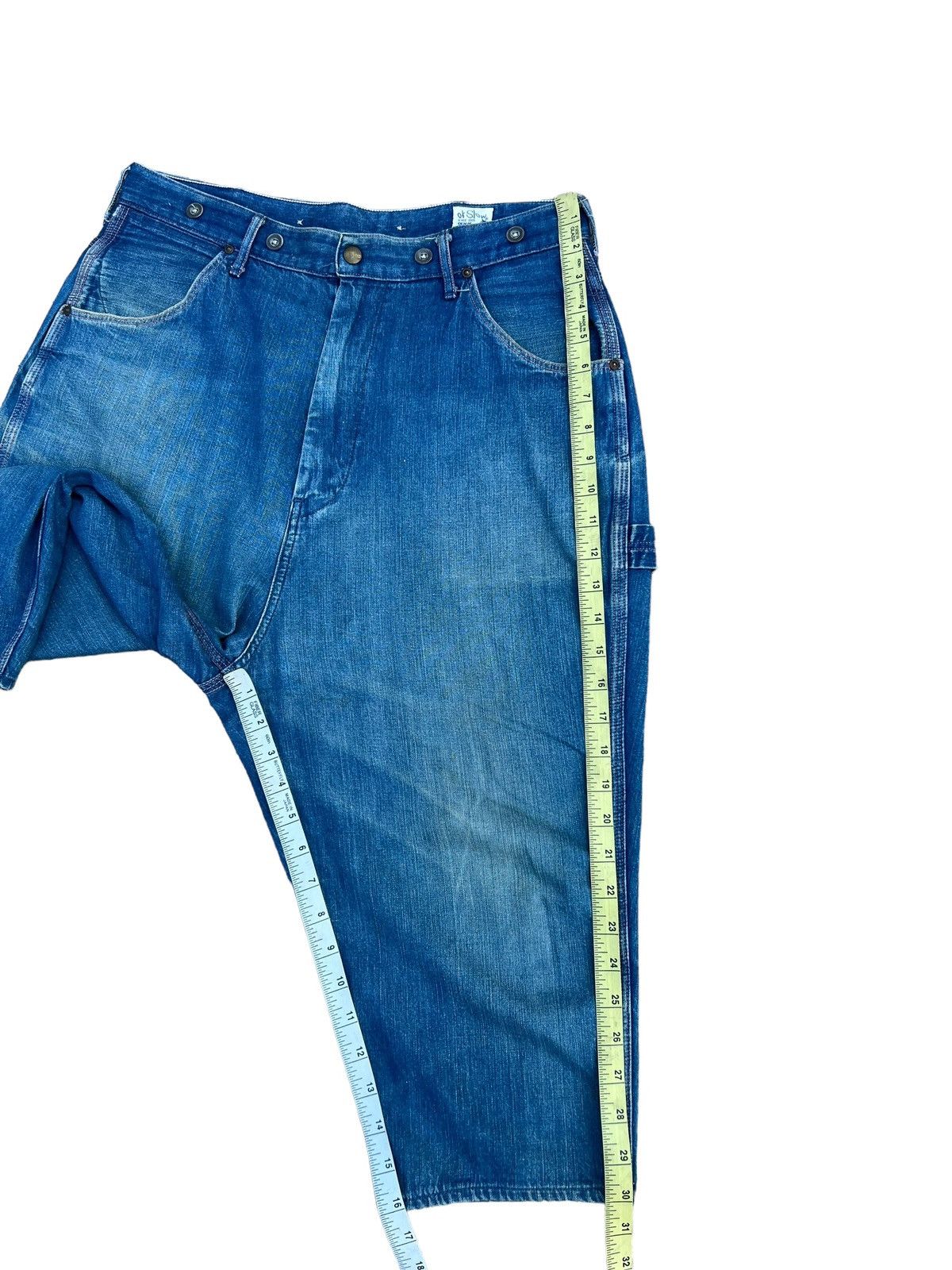 Orslow Orslow Japan Faded Indigo Denim Cropped Work Pant Size US 31 - 5 Thumbnail