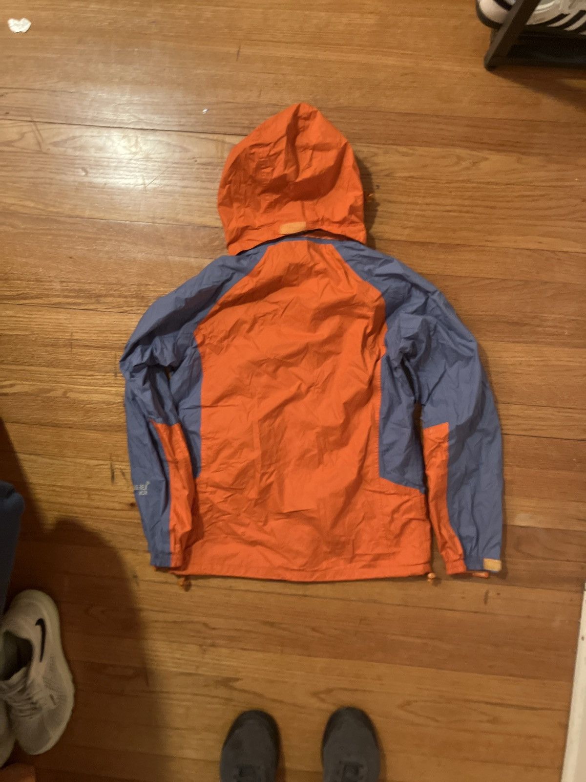 image of The North Face Blue And Orange Tnf Goretex Jacket, Men's (Size Small)