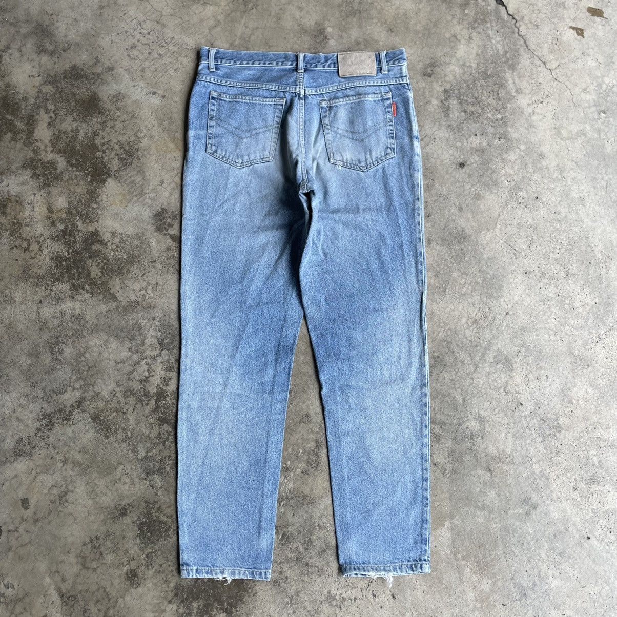 Vintage 🔥Vintage Great White Stoned Washed Ripped Distress Jeans Size US 34 / EU 50 - 4 Thumbnail