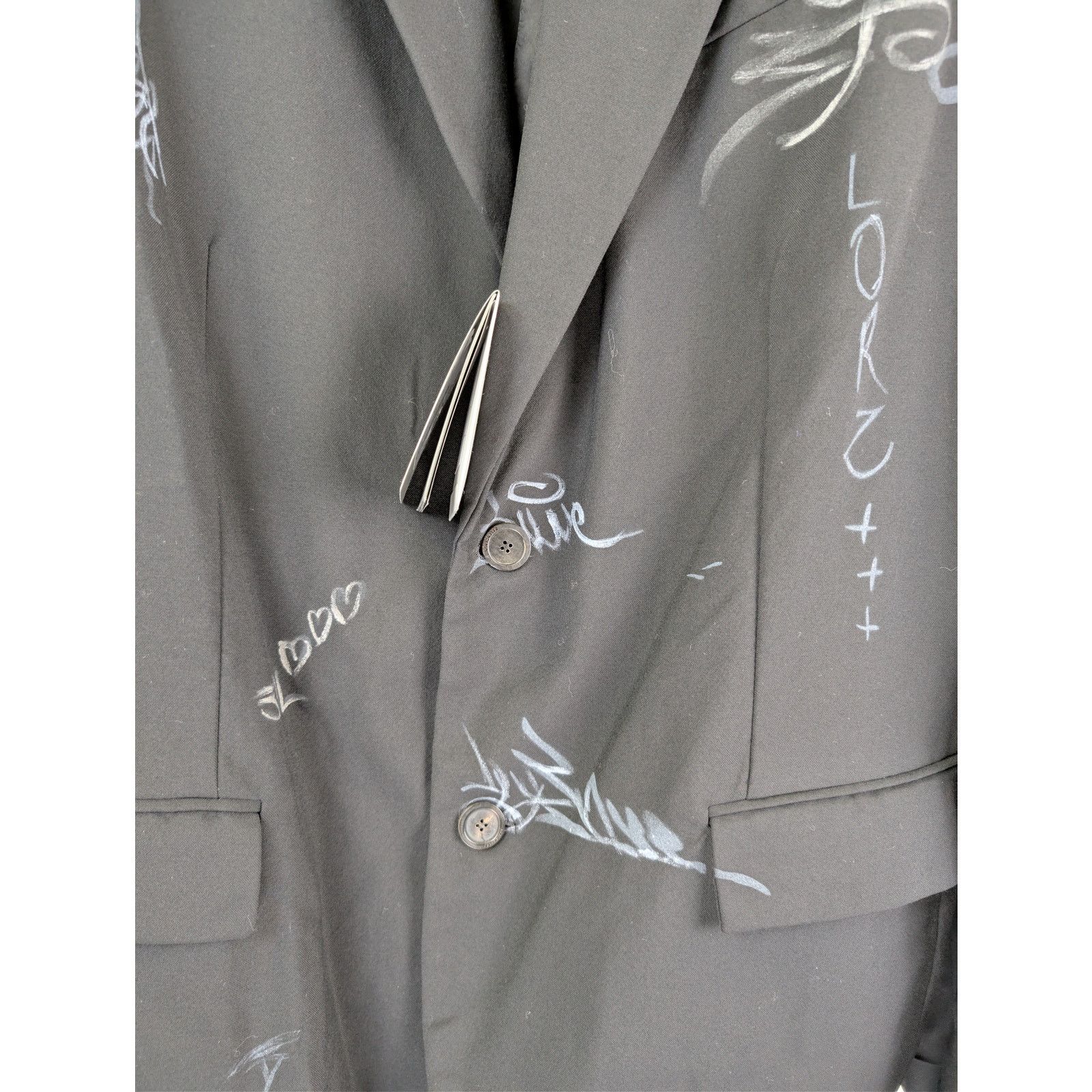 Balenciaga o1rshd1 Fluid Wool Barathea Skater Tailored Jacket in Black Size US M / EU 48-50 / 2 - 7 Thumbnail