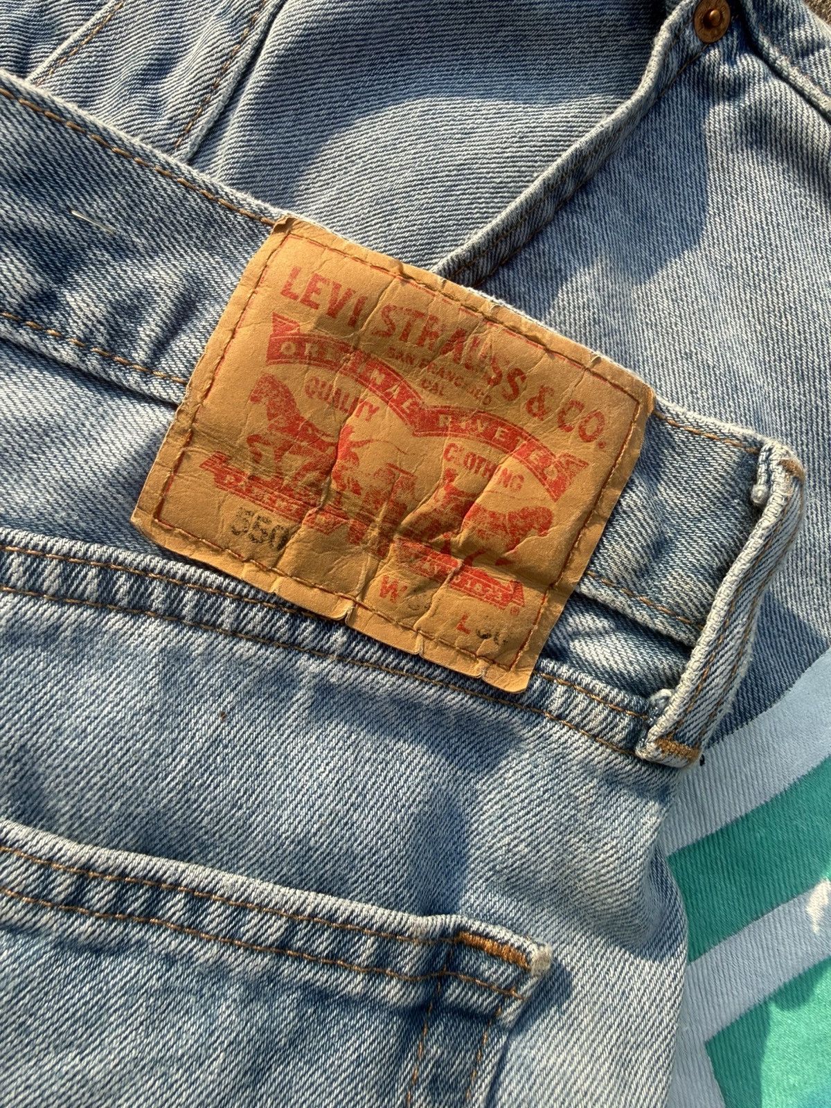 Anime Dan da dan custom hand painted jeans Size US 34 / EU 50 - 5 Thumbnail