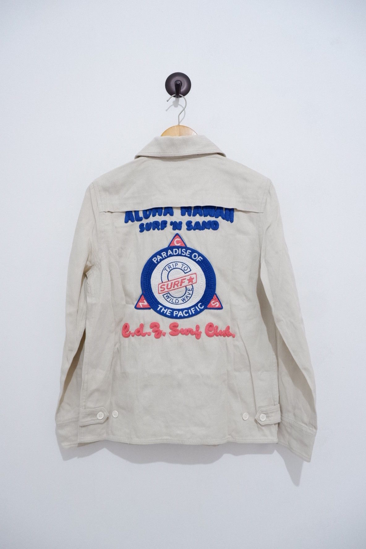 CABANE de ZUCCa Vintage 2000s Zucca by Issey Miyake Embroidered Work Jacket Size US M / EU 48-50 / 2 - 1 Thumbnail
