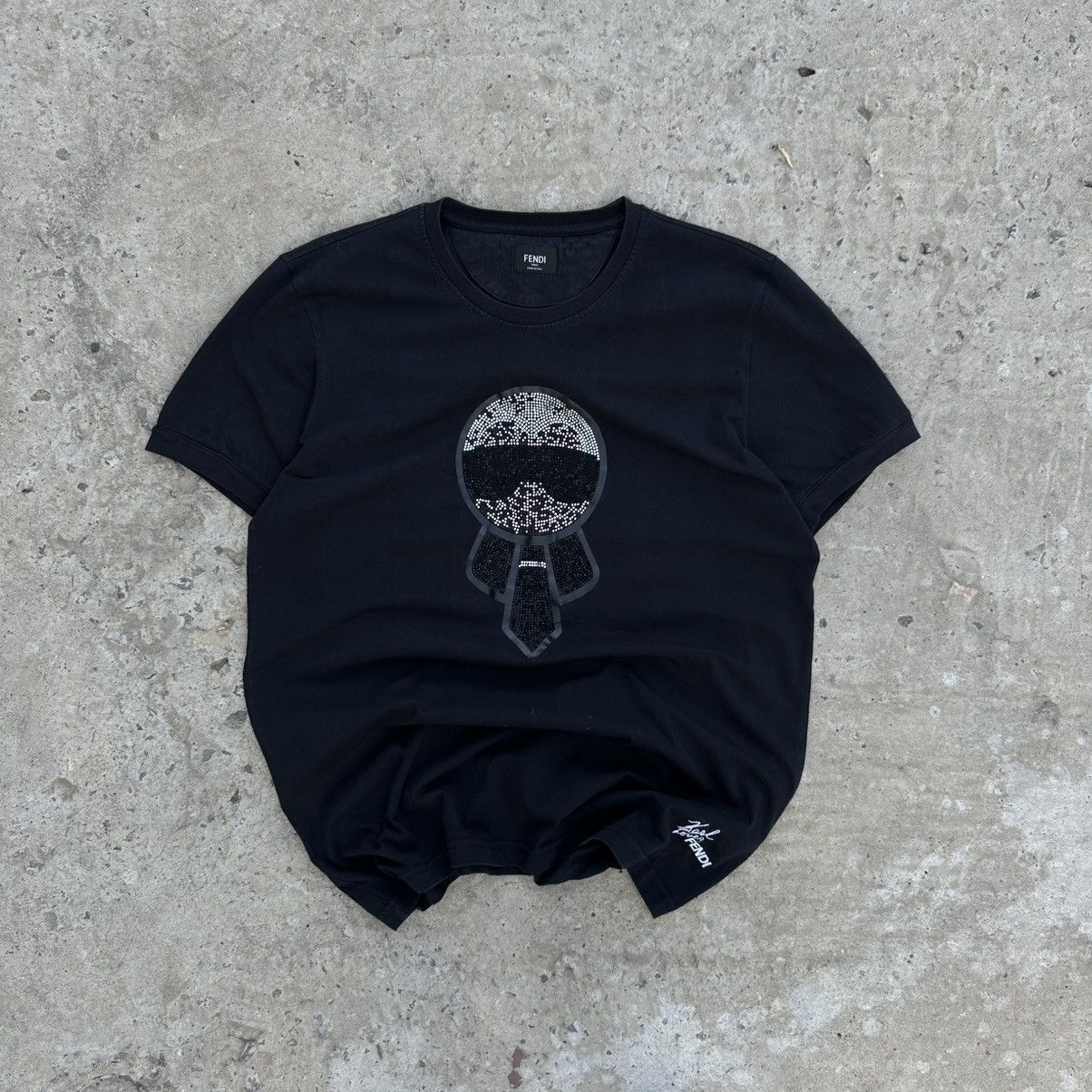 Fendi Vintage Fendi & Karl Lagerfeld T-shirts Size L Old Money Size US L / EU 52-54 / 3 - 1 Thumbnail