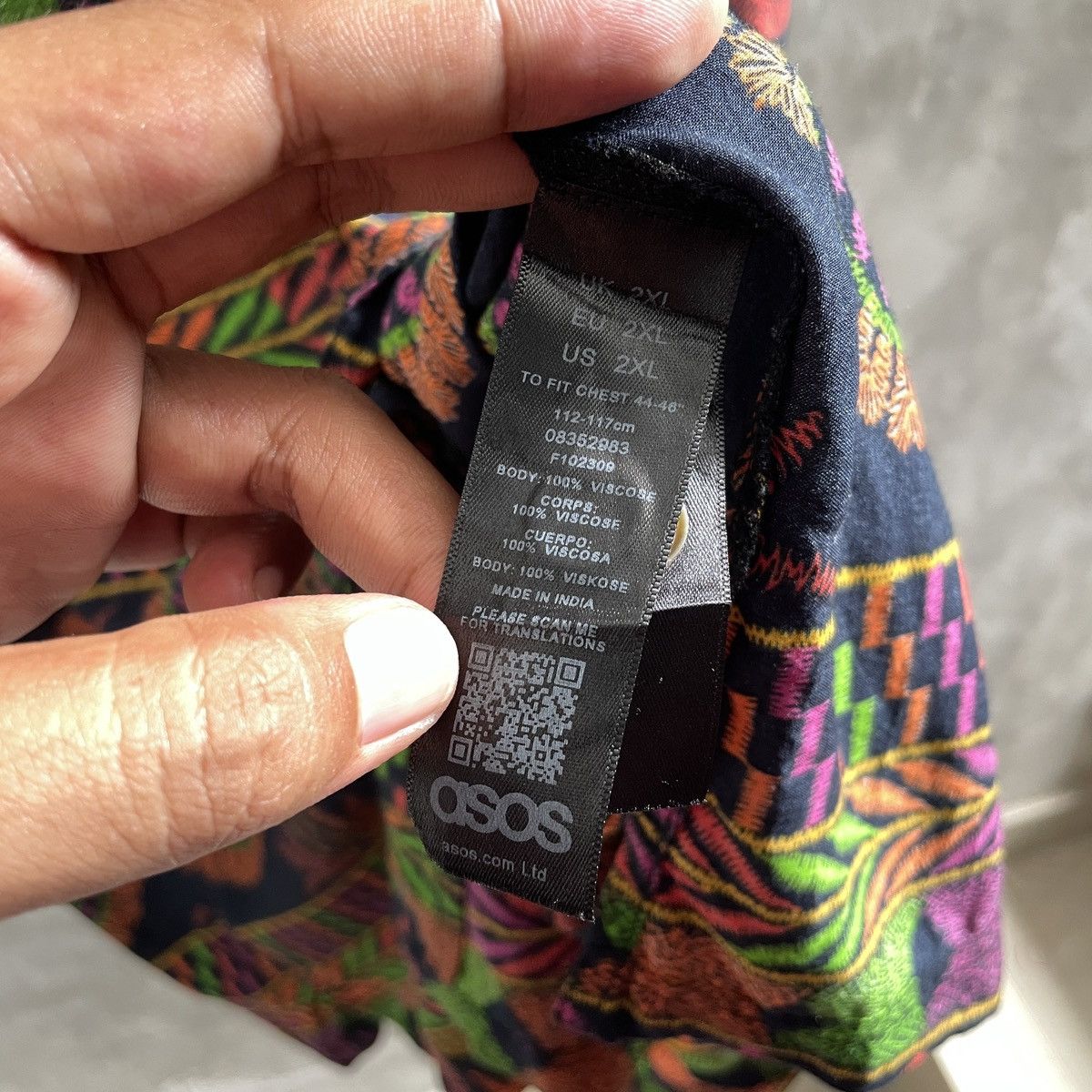 Asos 🔥Asos Vintage Pattern shirt Size US XXL / EU 58 / 5 - 6 Thumbnail