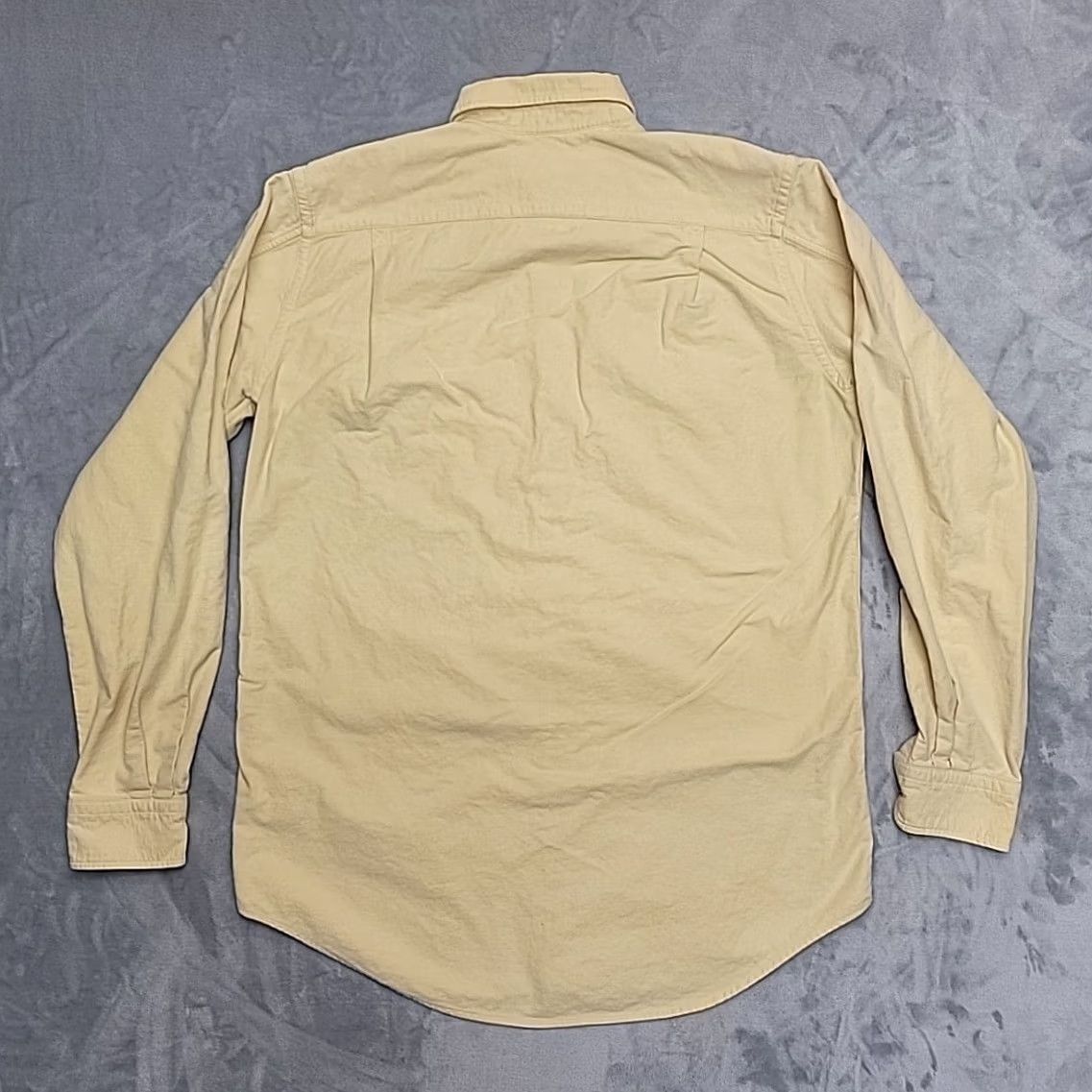 Lands' End Lands' End Chamois Shirt Men MT Yellow Flannel Classic 80s Retro Outdoor Vintage Button-Up Large Tall Women? Size US M / EU 48-50 / 2 - 6 Thumbnail