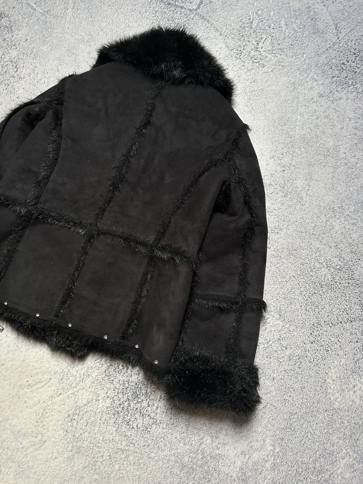 If Six Was Nine Vintage 90s Balmain Faux Fur Coat Women Y2K Awant Garde Size S / US 4 / IT 40 - 10 Thumbnail