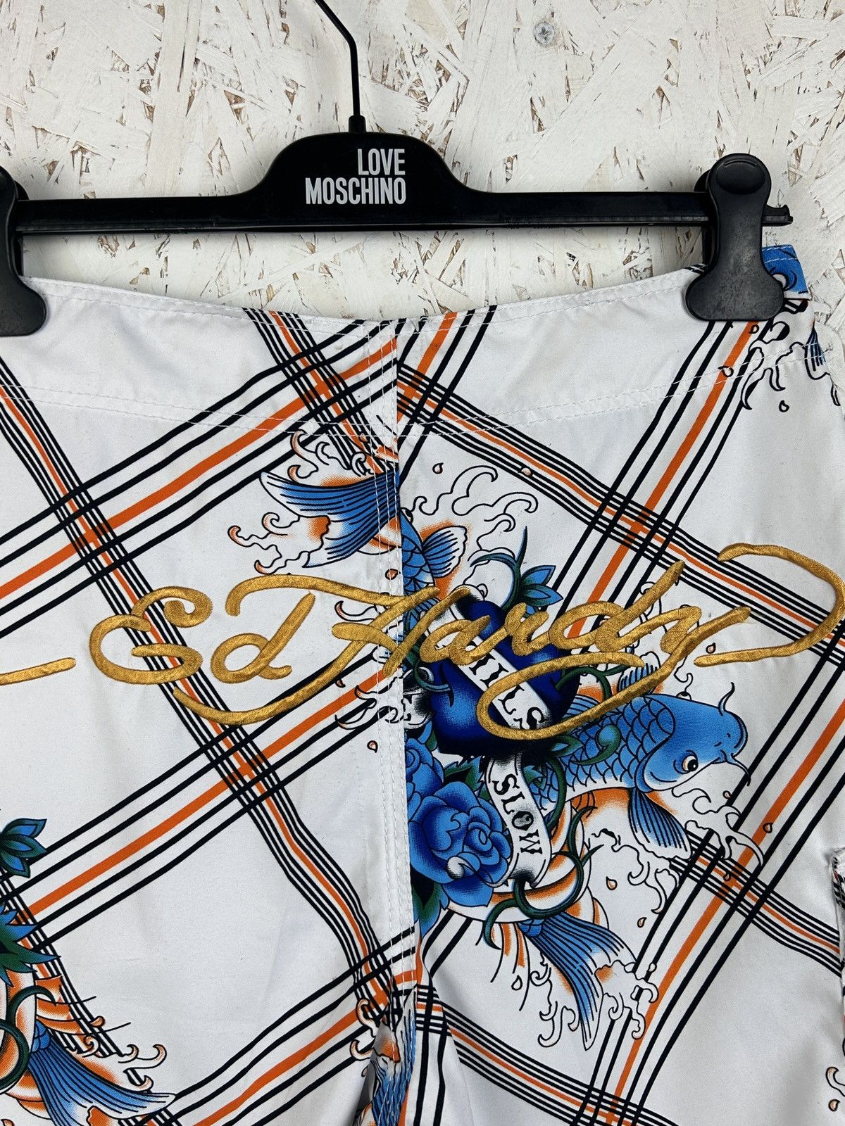 Christian Audigier Vintage Ed Hardy By Christian Audigier Y2K Swimming Shorts Size US 30 / EU 46 - 7 Thumbnail