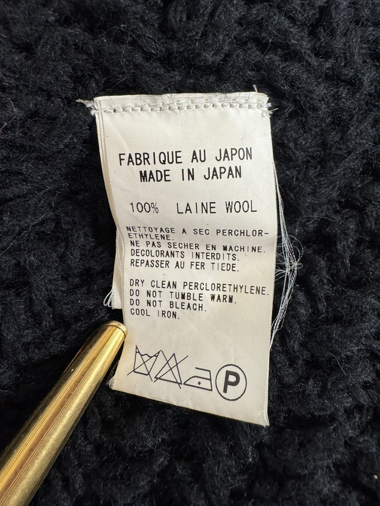 Yohji Yamamoto Y's Yohji Yamamoto Black Wool Chunky Knit Sweater Size M / US 6-8 / IT 42-44 - 7 Thumbnail