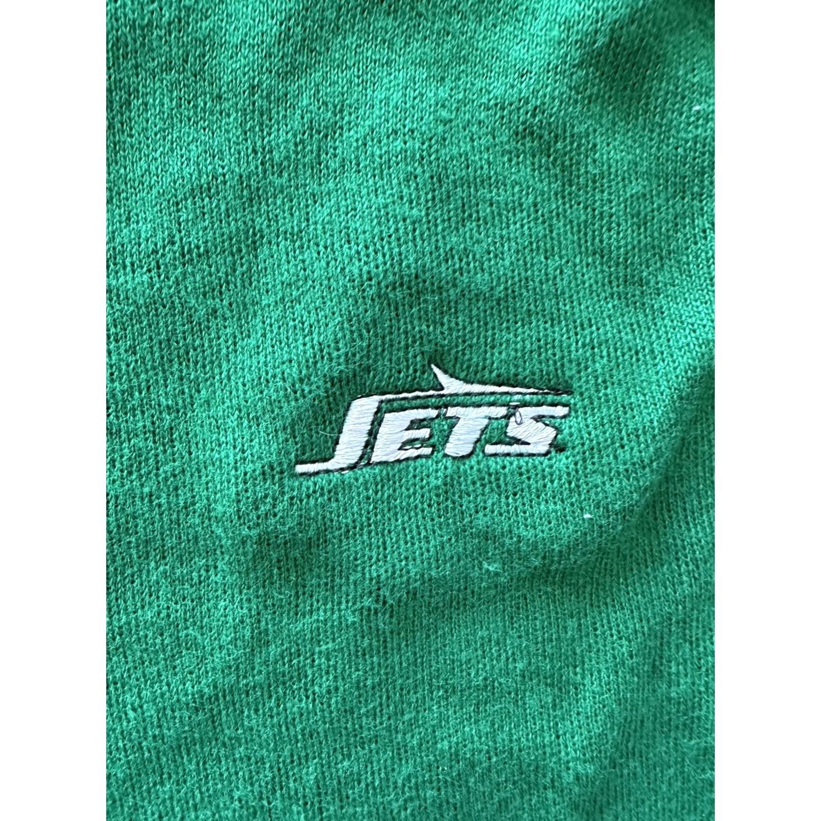 Champion VINTAGE NEW YORK JETS CHAMPION SWEATSHIRT 1980s Mens Large Vneck Green NFL NWOT Size US L / EU 52-54 / 3 - 2 Thumbnail