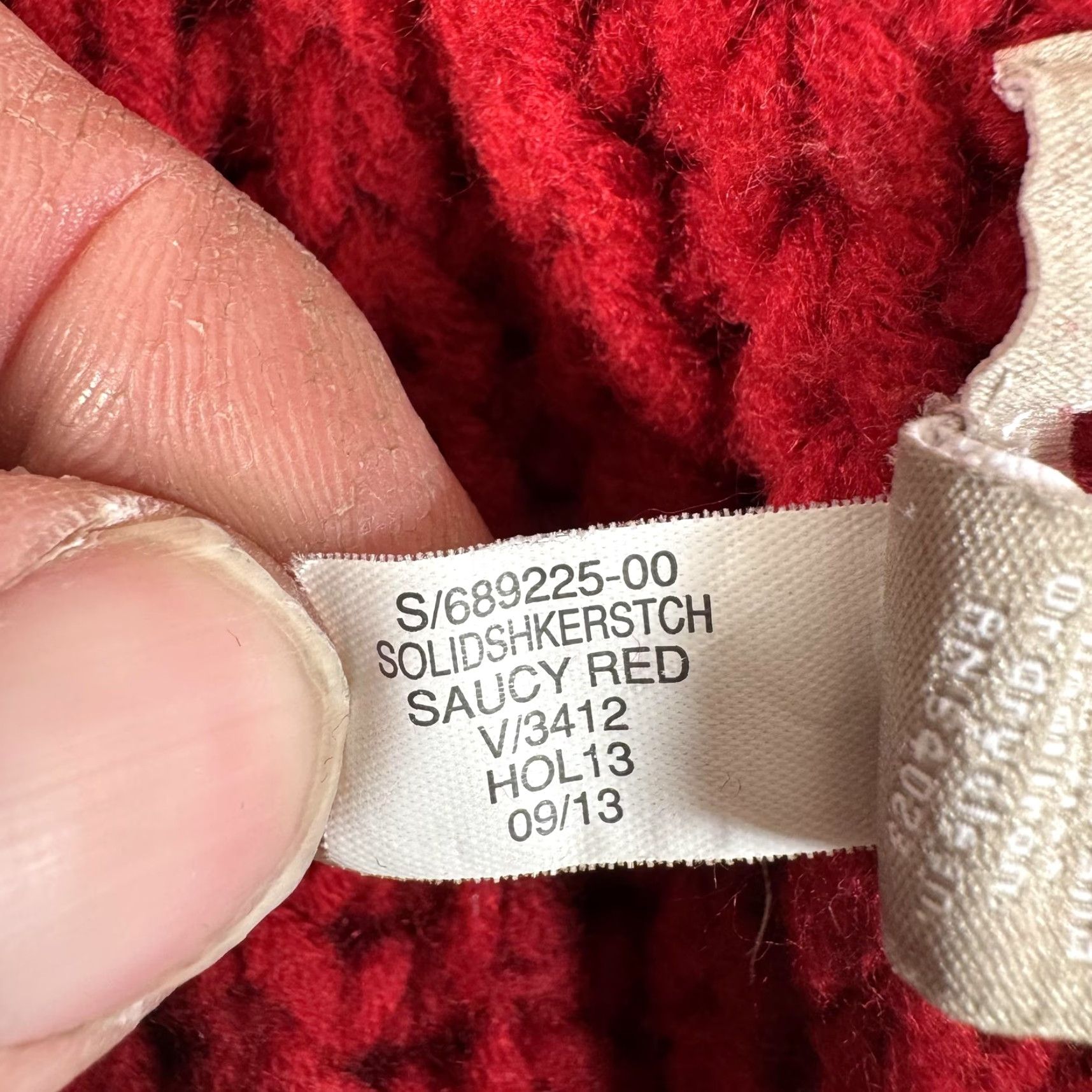 Banana Republic VINTAGE Banana Republic Scarf Womens One Size Chunky Knit Infinity Saucy Red Winter Warm Size ONE SIZE - 6 Thumbnail