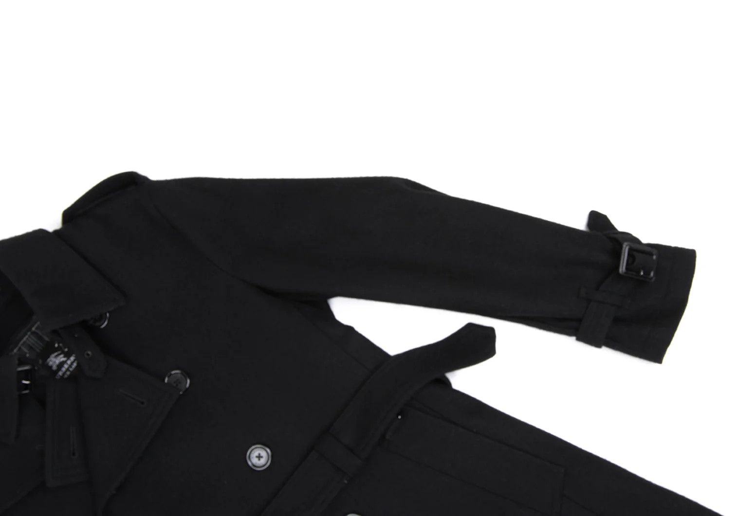 Burberry Wool Melton Half Coat with Removable Liner in Black, Size M Size US M / EU 48-50 / 2 - 7 Thumbnail
