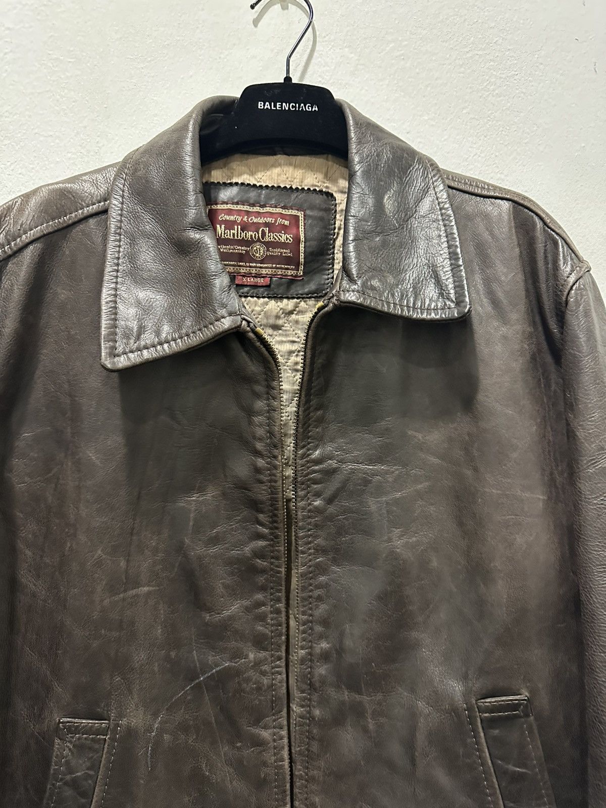 Marlboro Classics Vintage malboro leather jacket miu miu style Size US XL / EU 56 / 4 - 3 Thumbnail