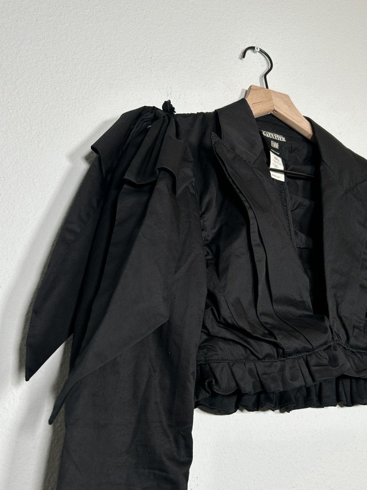 Jean Paul Gaultier 00’s Cropped Ruffle Bow Jacket Size S / US 4 / IT 40 - 3 Thumbnail
