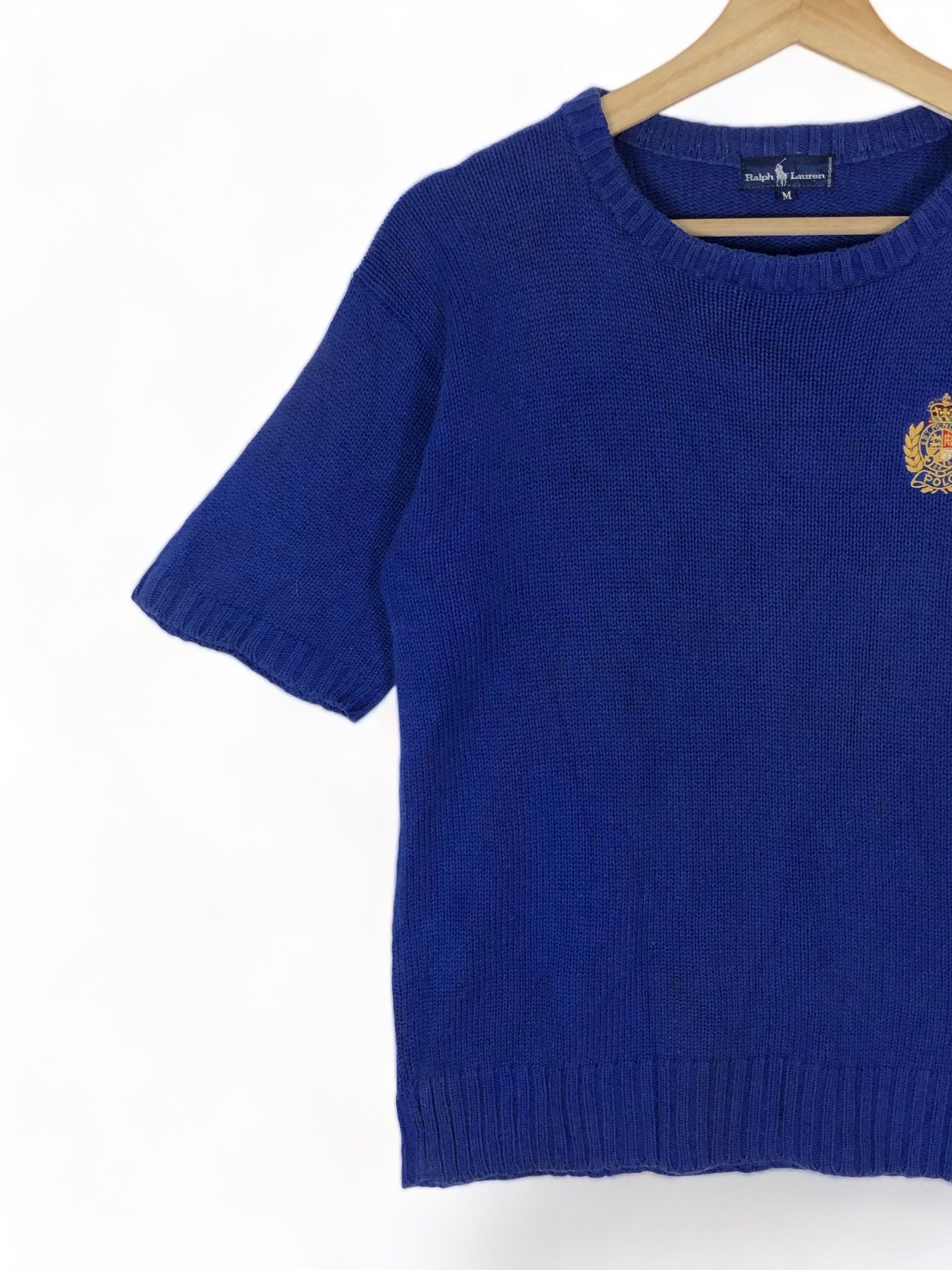 Ralph Lauren × Vintage RARE🔥VINTAGE 90’S RALPH LAUREN MCMLX Vii CROWN KNIT SWEATER Size S / US 4 / IT 40 - 4 Thumbnail