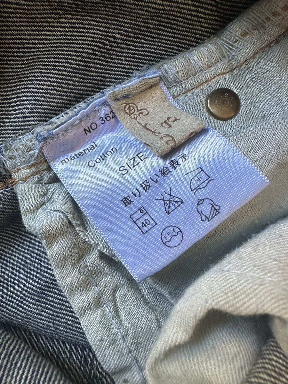 If Six Was Nine × Japanese Brand × Le Grande Bleu (L.G.B.) G.O.A. Fringe Flared Distressed Denim Size US 29 - 6 Thumbnail