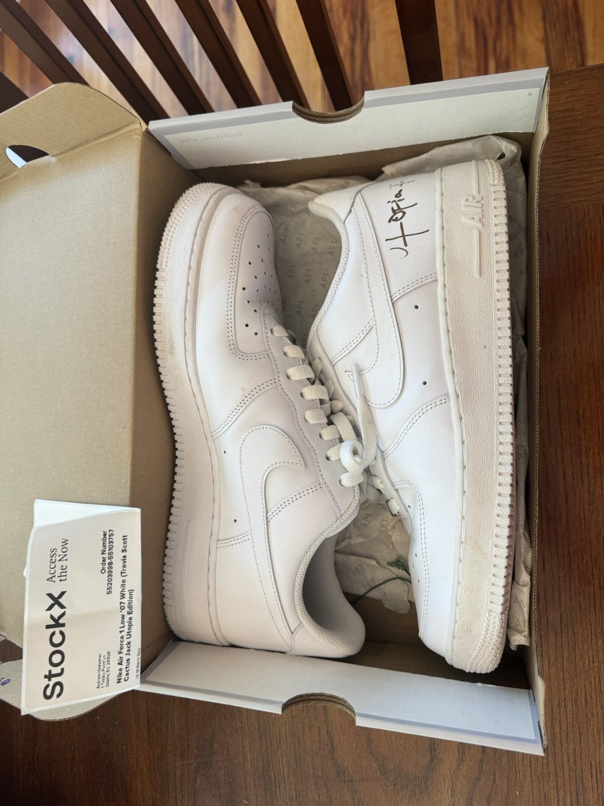 Nike × Travis Scott Nike Air Force 1 Low Cactus Jack Utopia Edition Size US 11 / EU 44 - 3 Thumbnail