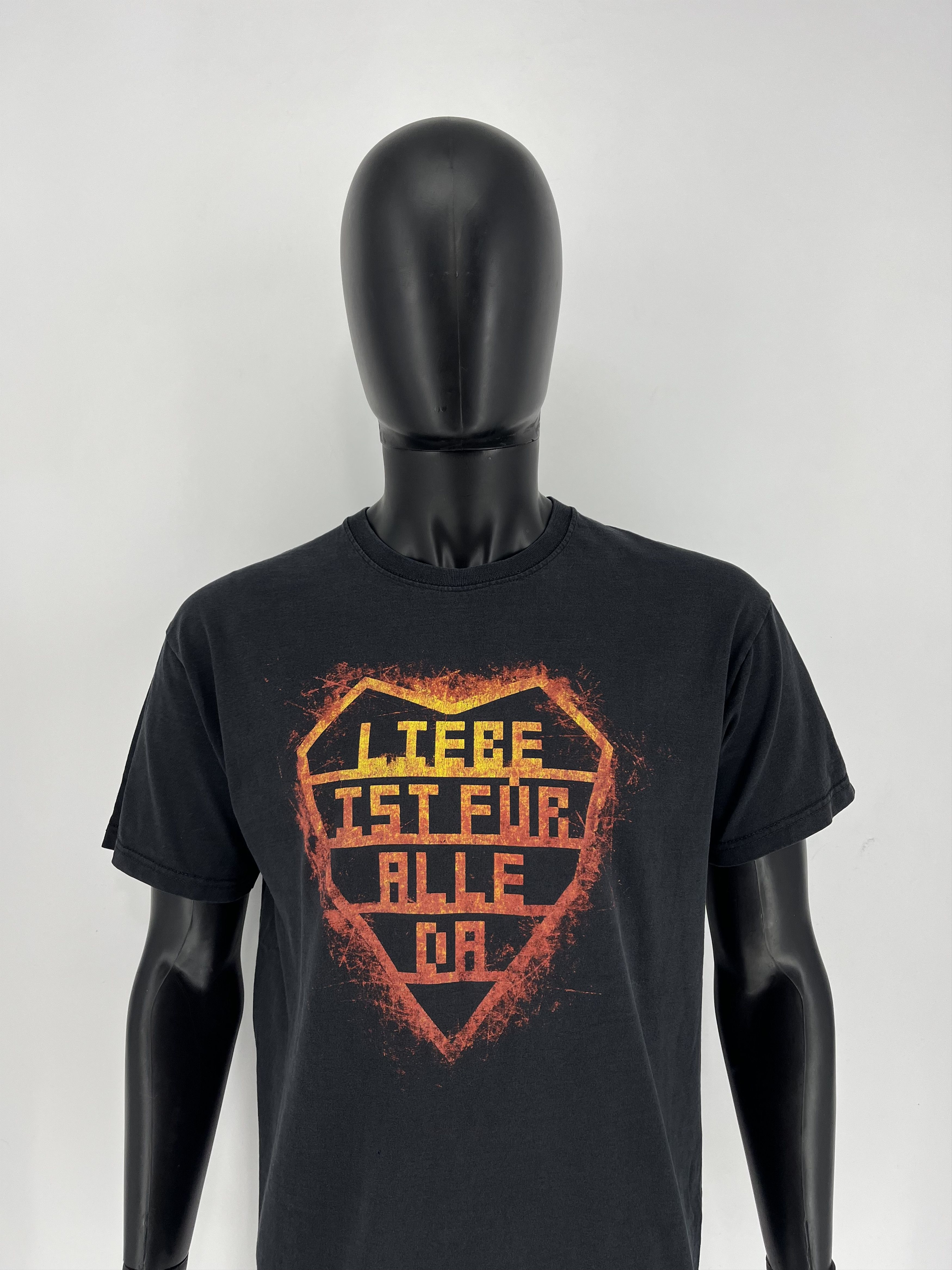 Band Tees × Vintage Vintage Y2K Rammstein “ Liebe ist für alle da” band T Shirt Size US L / EU 52-54 / 3 - 1 Thumbnail