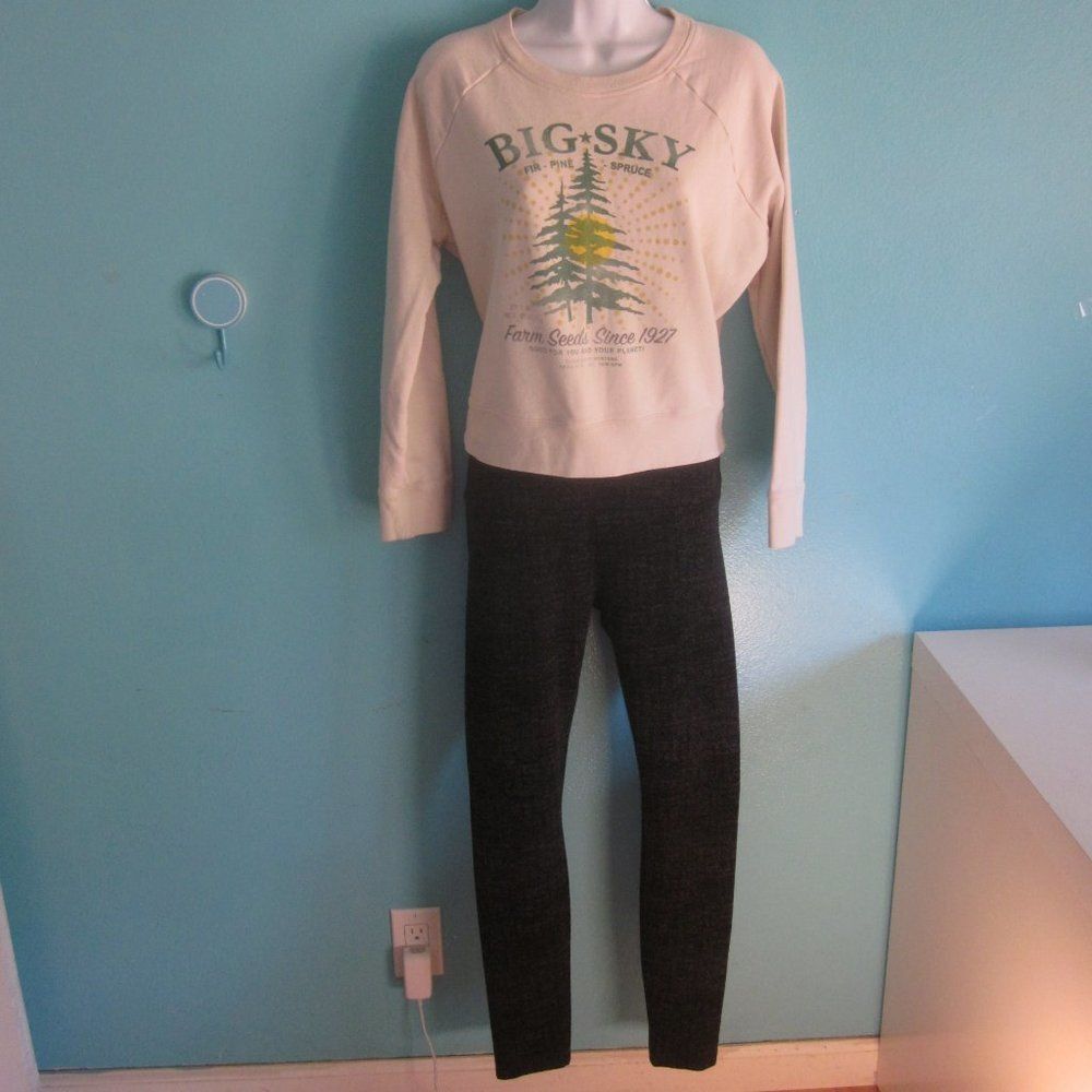 Other Lysse Gray Black Patterned Crop Classic Leggings Size S Size 26" / US 2 / IT 38 - 4 Thumbnail