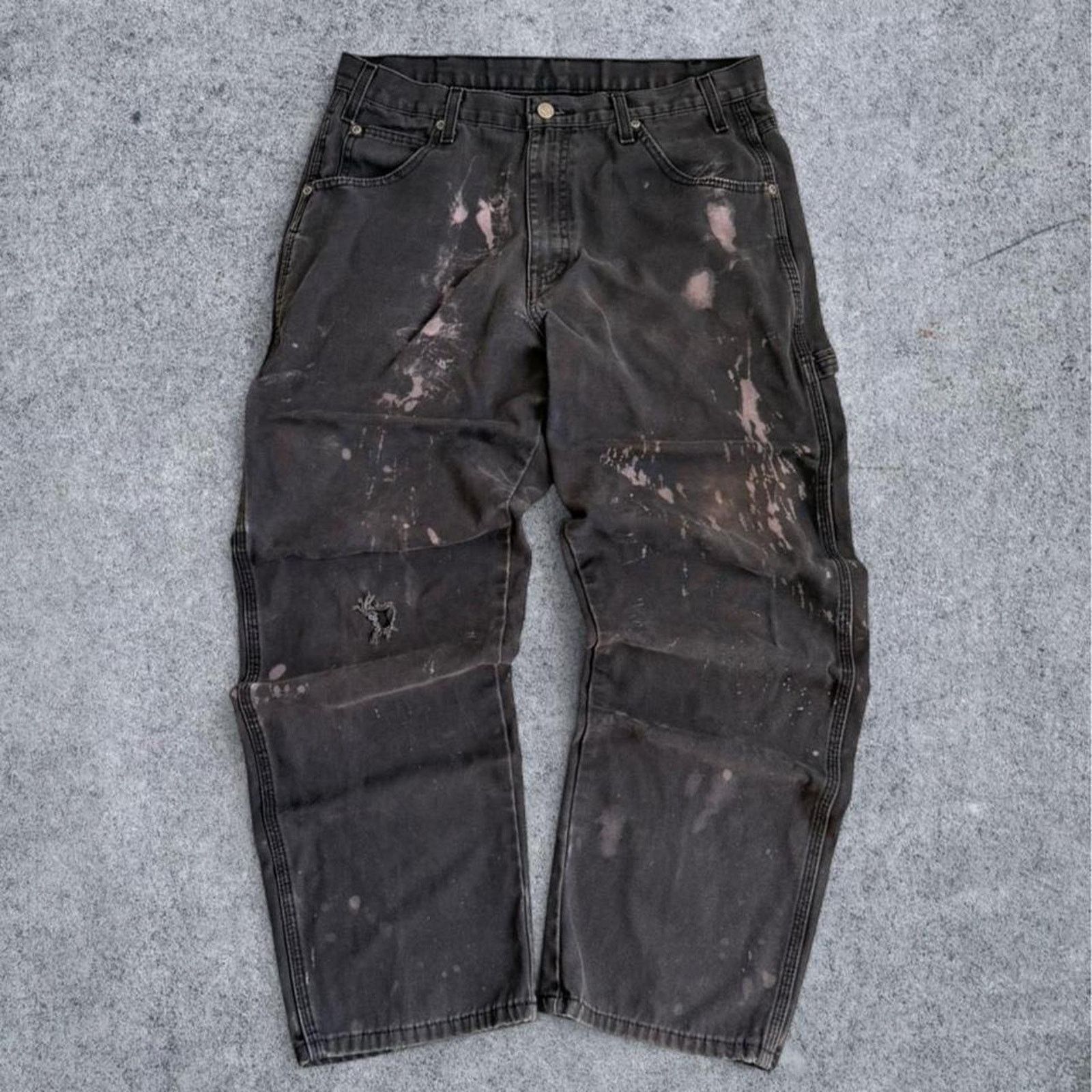 Dickies Dickies Vintage Paint Splatter Distressed Carpenter Pants Size US 34 / EU 50 - 1 Thumbnail