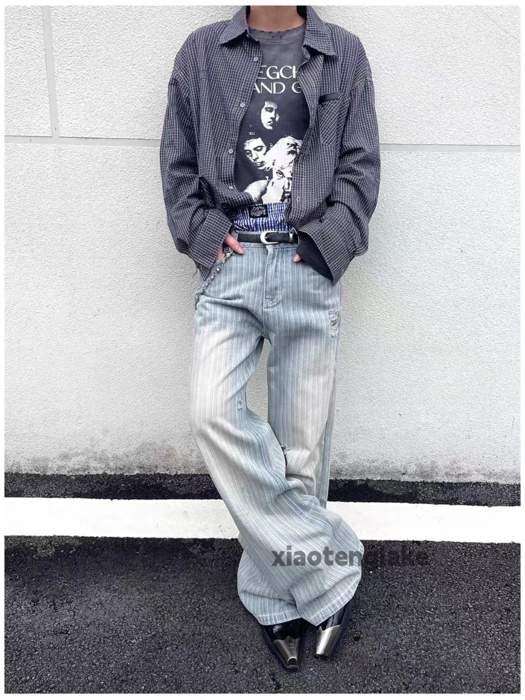 Japanese Brand Outdoor utility punk yuppie grunge ripped work jeans Size US 30 / EU 46 - 1 Thumbnail