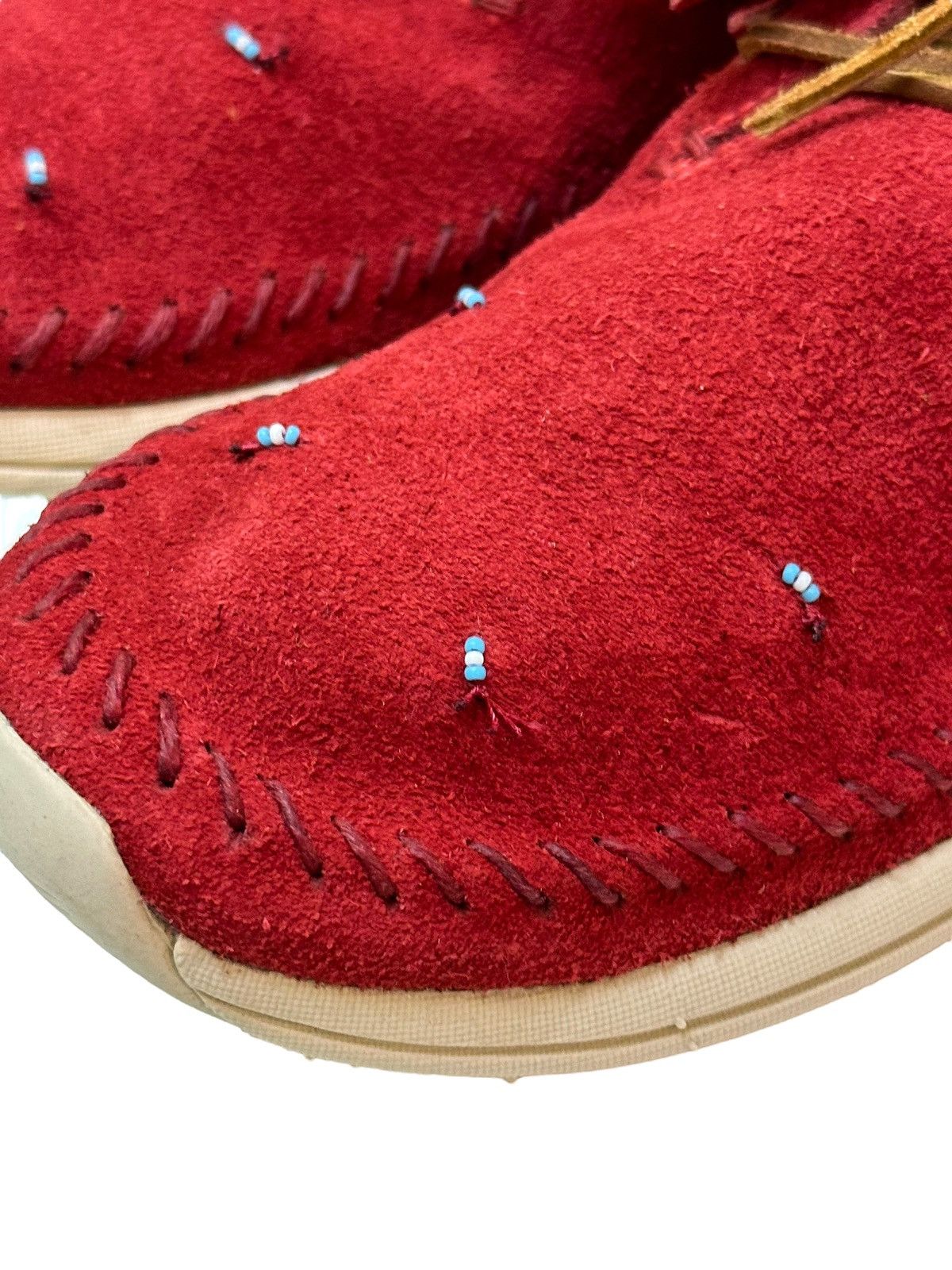 Visvim Maliseet Shaman-Folk Red Suede Moccasin Size US 8.5 / EU 41-42 - 2 Thumbnail