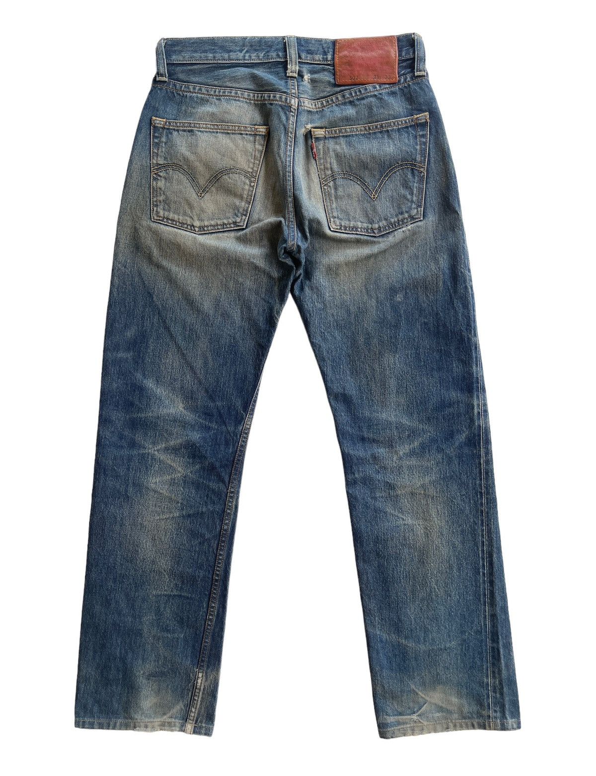 Levi's Vintage Clothing Vintage Levis 502 Japan Selvedge Distressed Denim Size US 30 / EU 46 - 2 Thumbnail