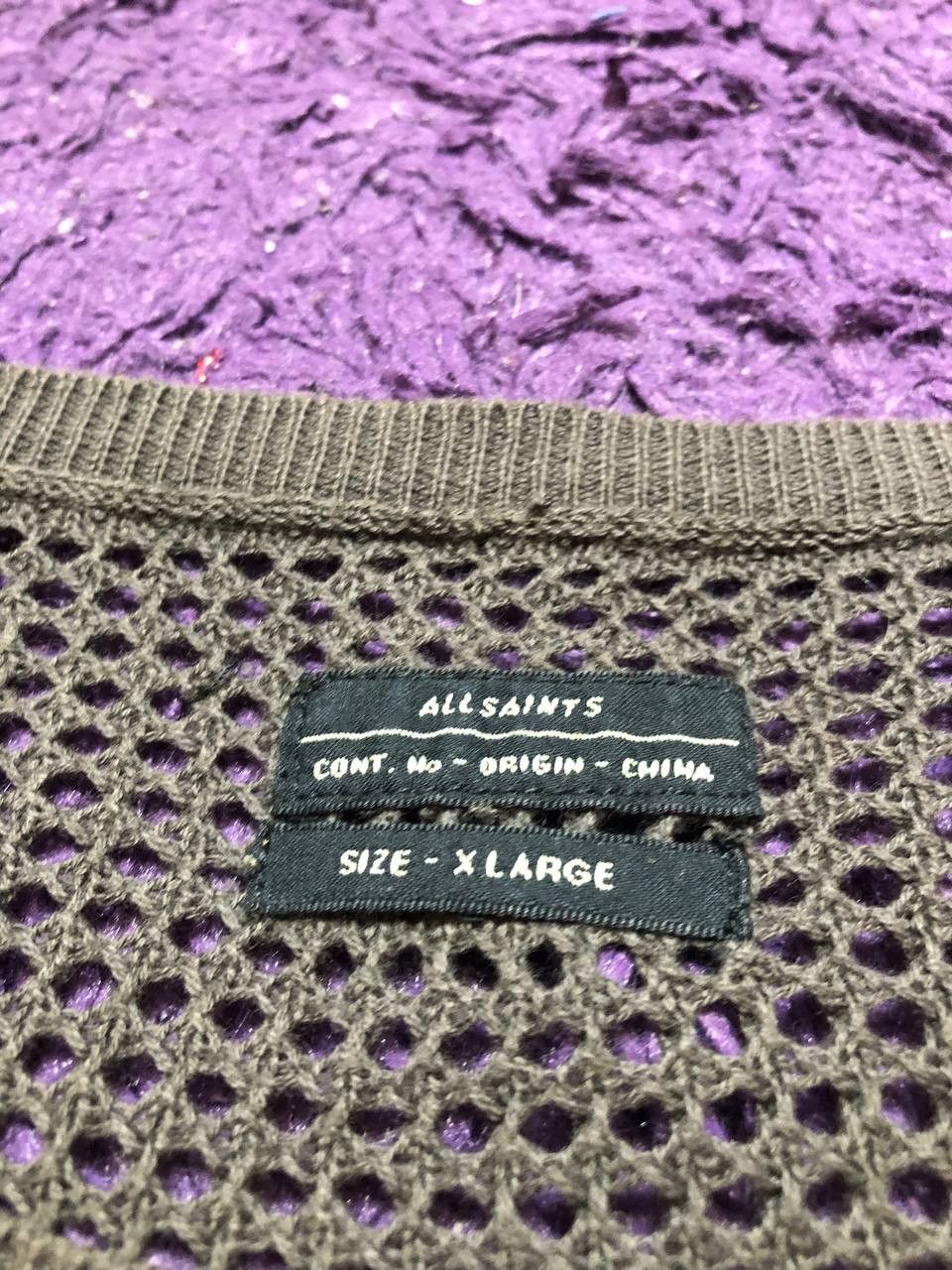 Allsaints vintage Allsaints Y2K gray Sweatshirt size XL streetwear Size US XL / EU 56 / 4 - 2 Thumbnail